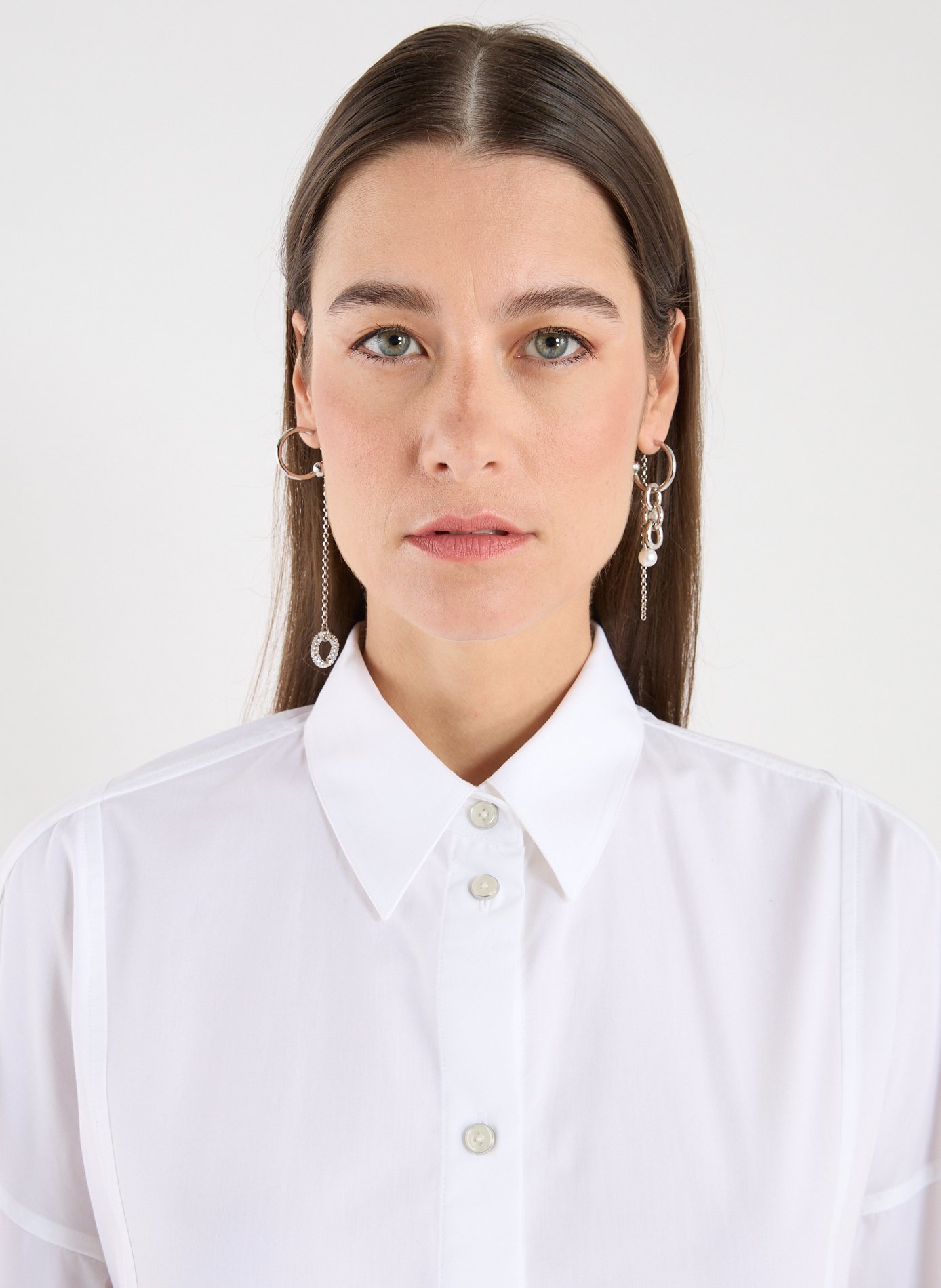 Boucles d'oreilles à perles Abel  JUSTINE CLENQUET Argent