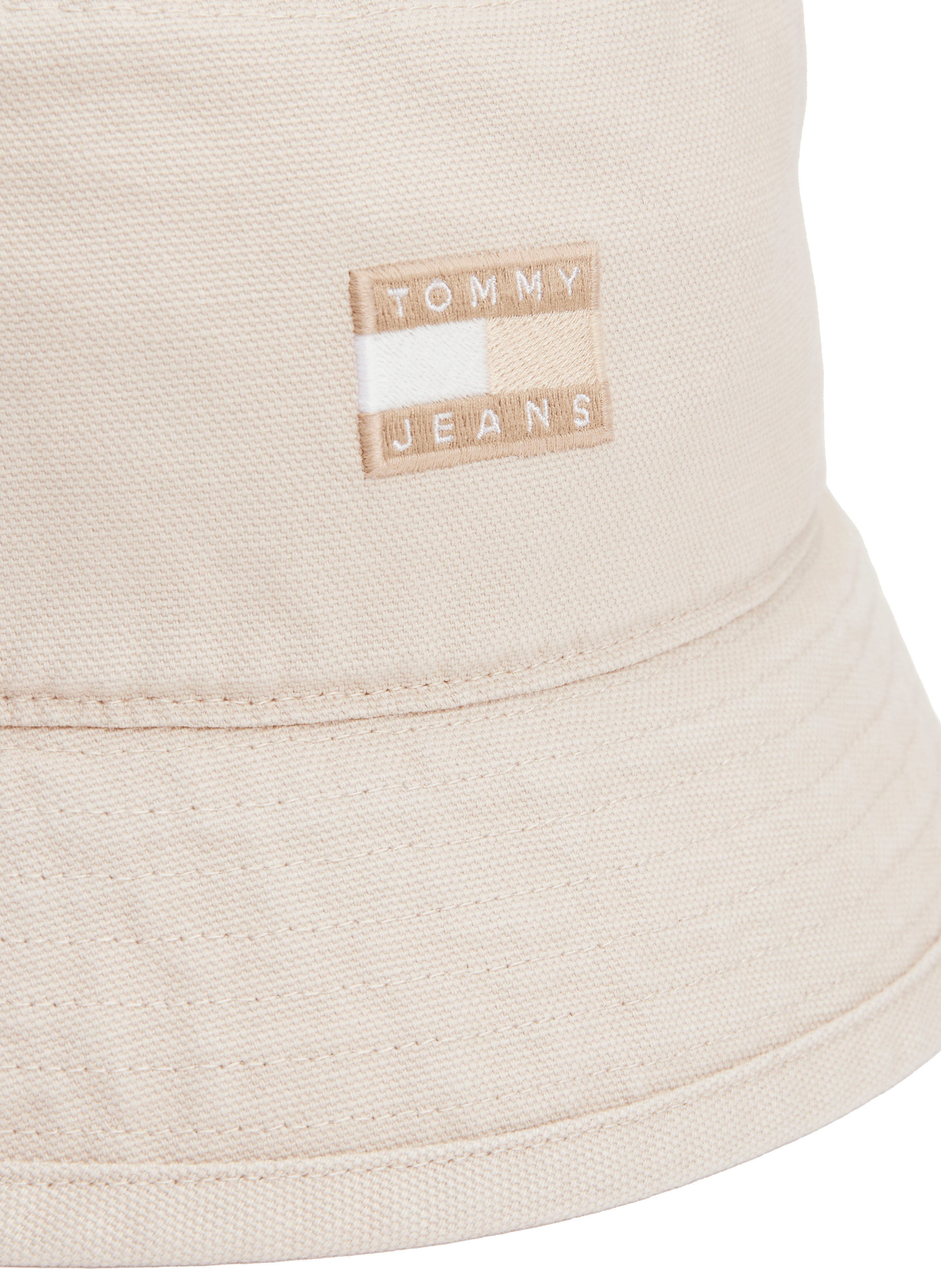 Bob brodé en coton  TOMMY HILFIGER Beige