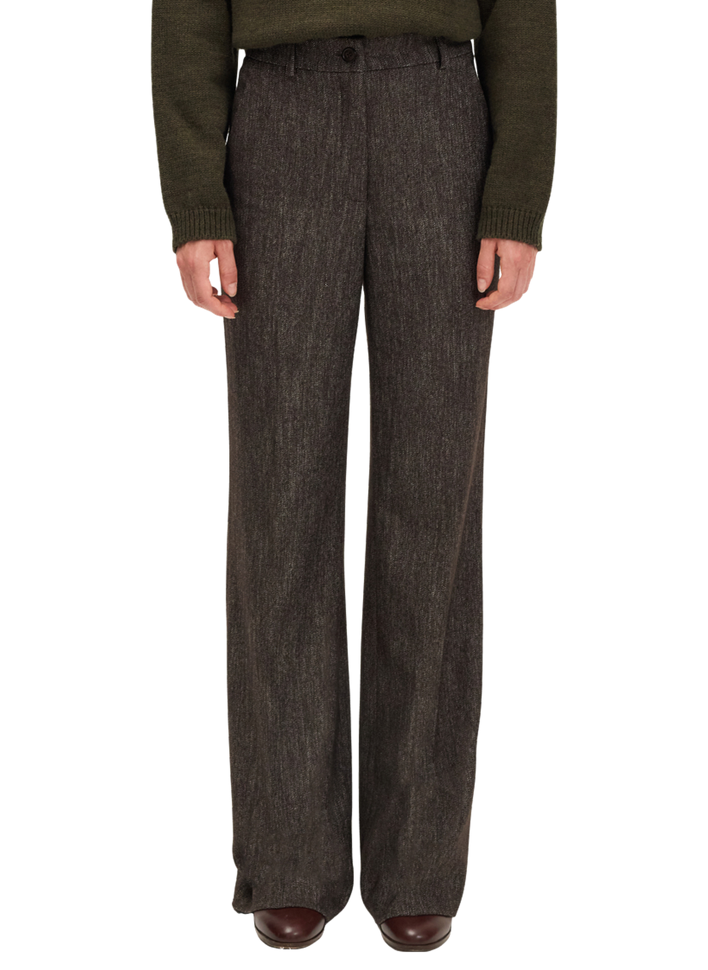 Pantalon large esprit denim - ciliana PABLO Marron