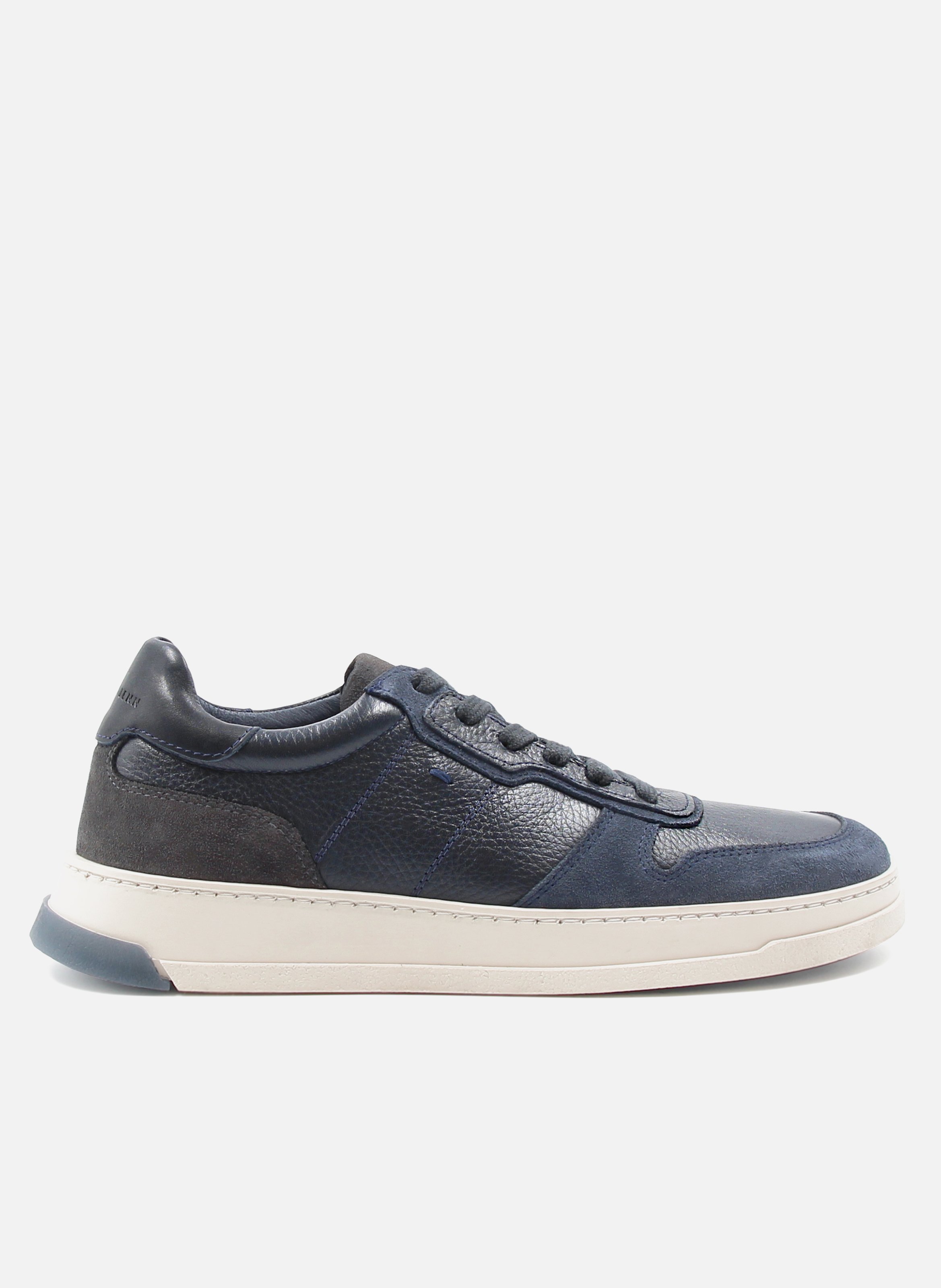 JULES & JENN Baskets léo cuir Bleu