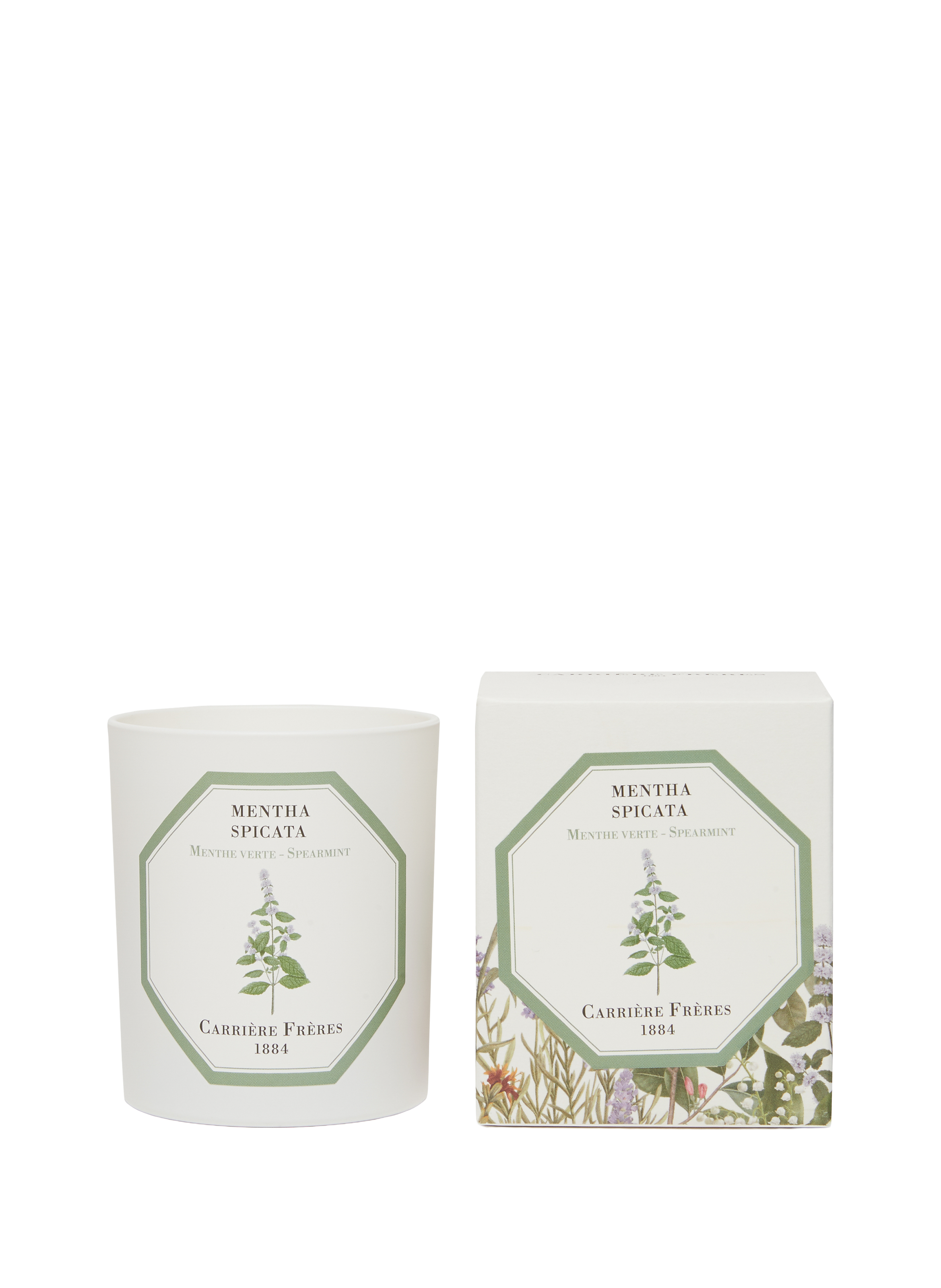 Bougie Parfumée Menthe Verte - Mentha Spicata - 185 g CARRIERE FRERES No color