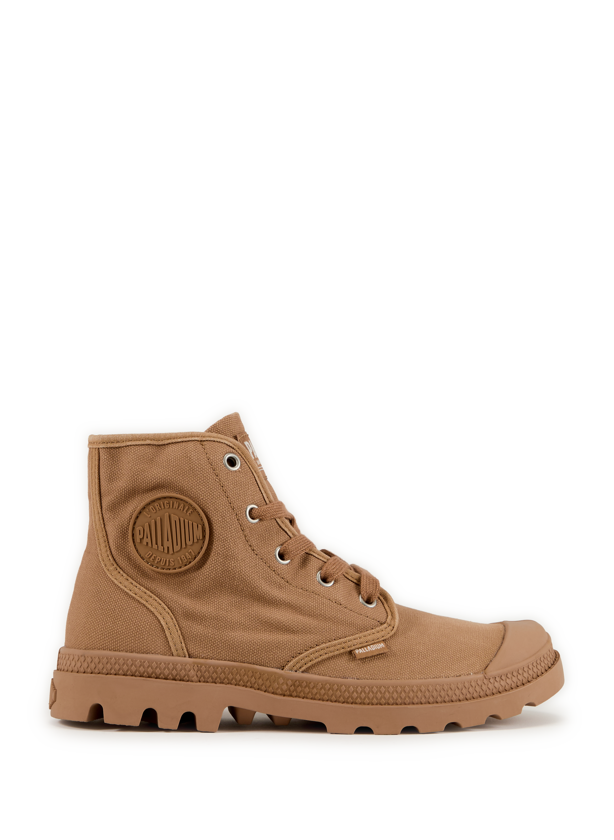 PALLADIUM Plain cotton boots Brown