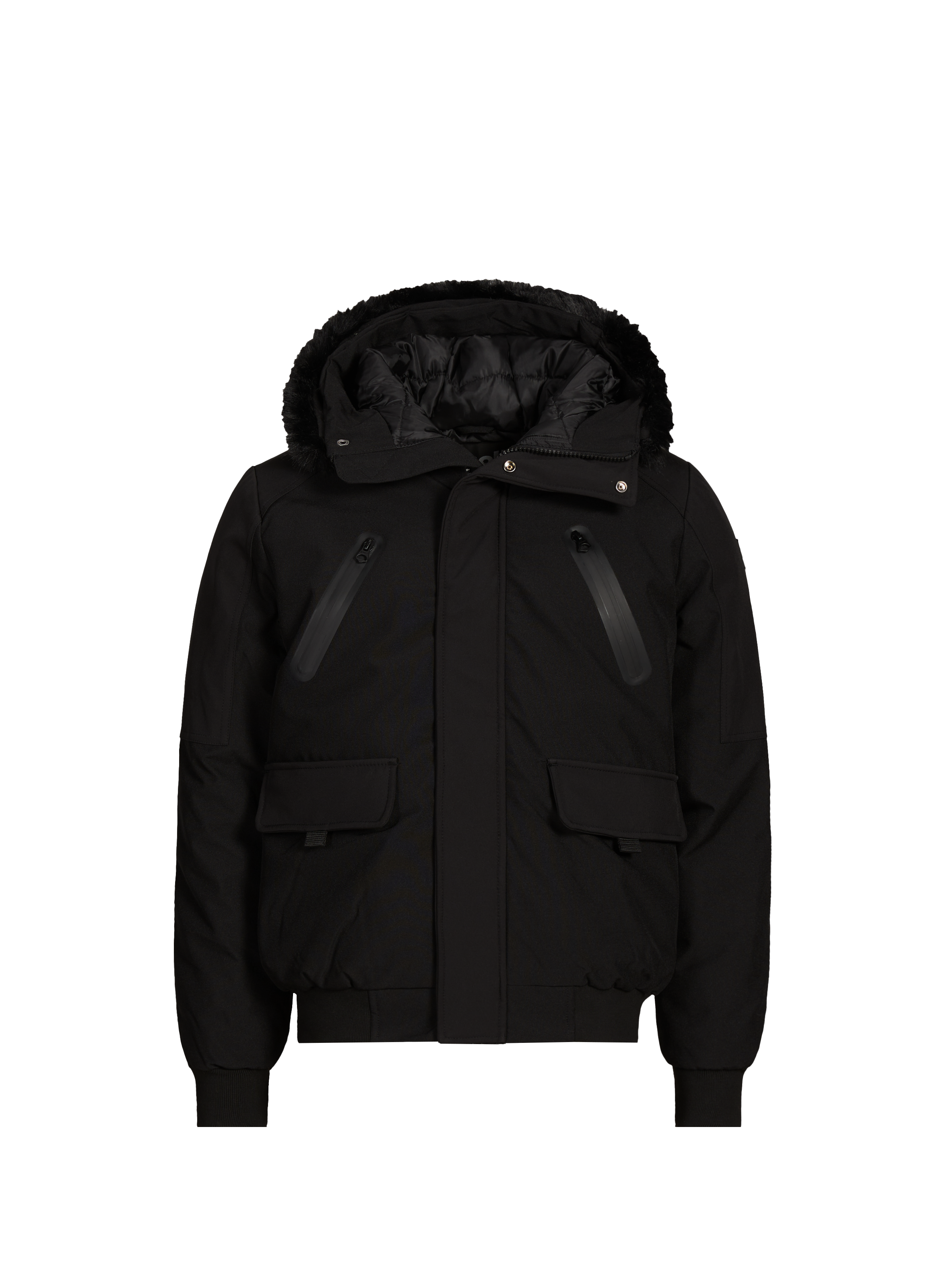 Parka unie à capuche SCHOTT Noir