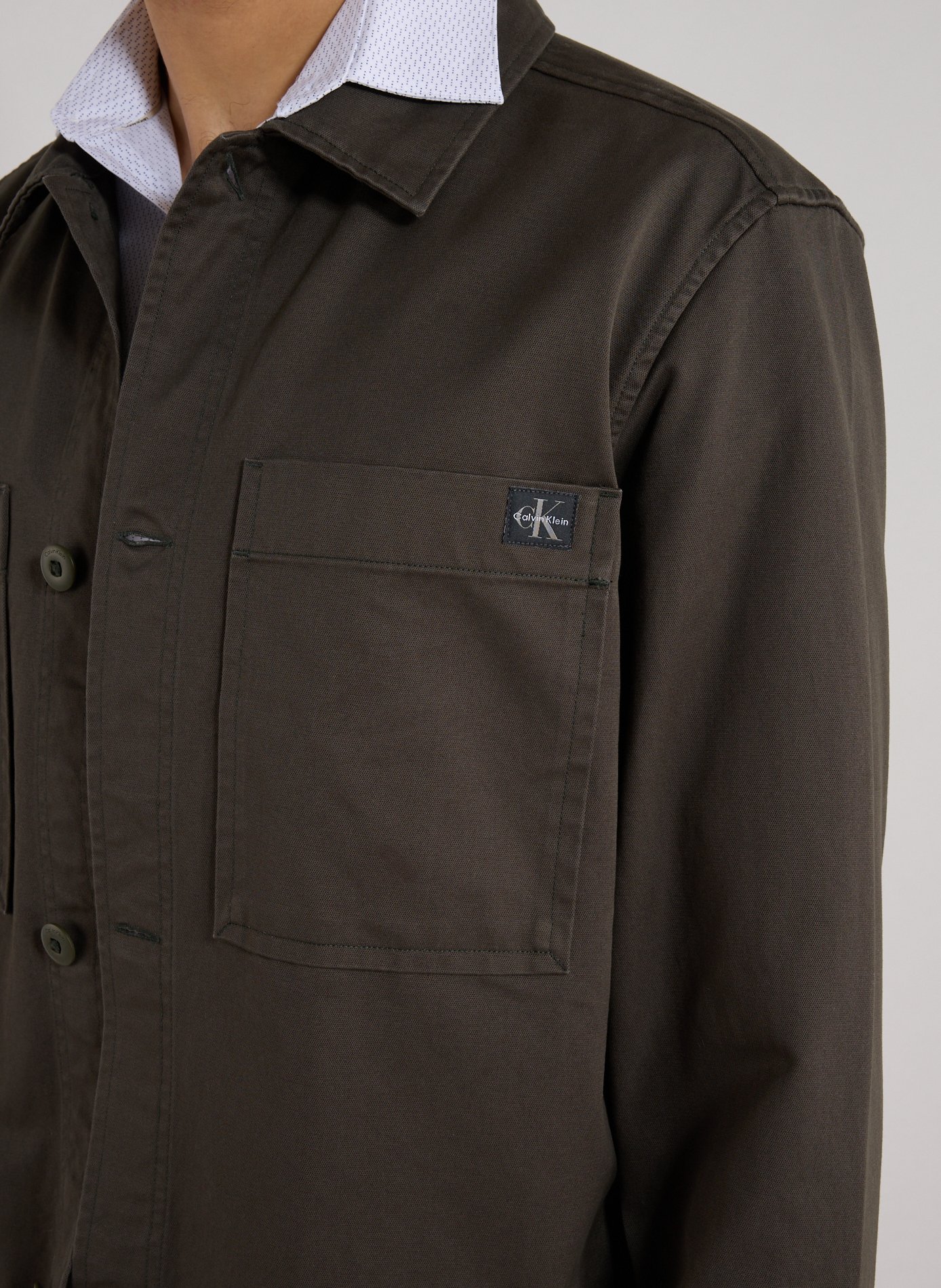 Cotton overshirt CALVIN KLEIN Khaki
