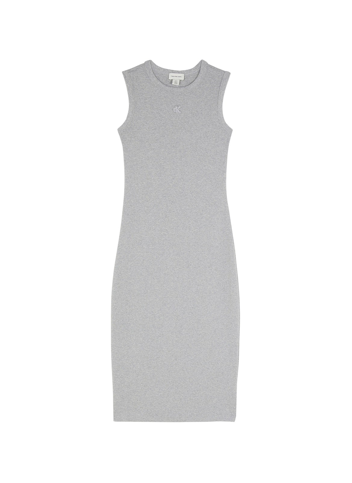 Robe moulante en coton CALVIN KLEIN Gris