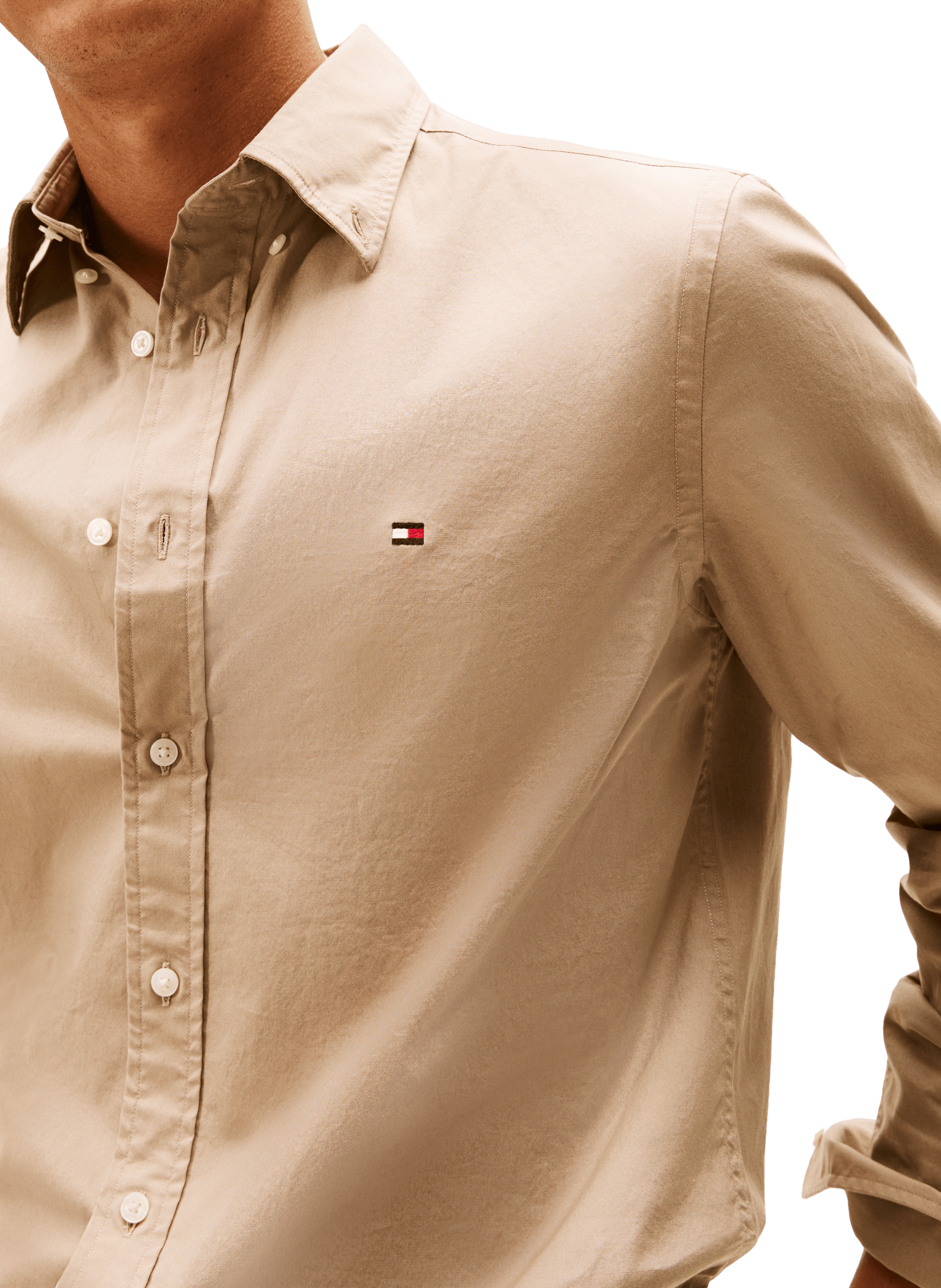 Cotton shirt TOMMY HILFIGER Beige