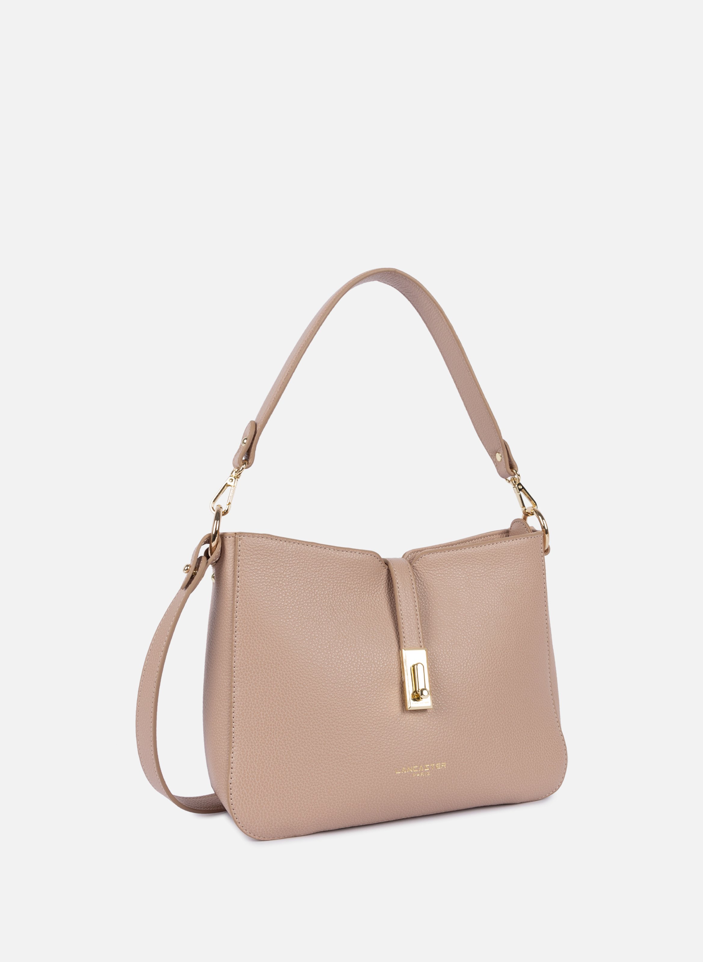 Grand sac besace - milano horizon LANCASTER Beige