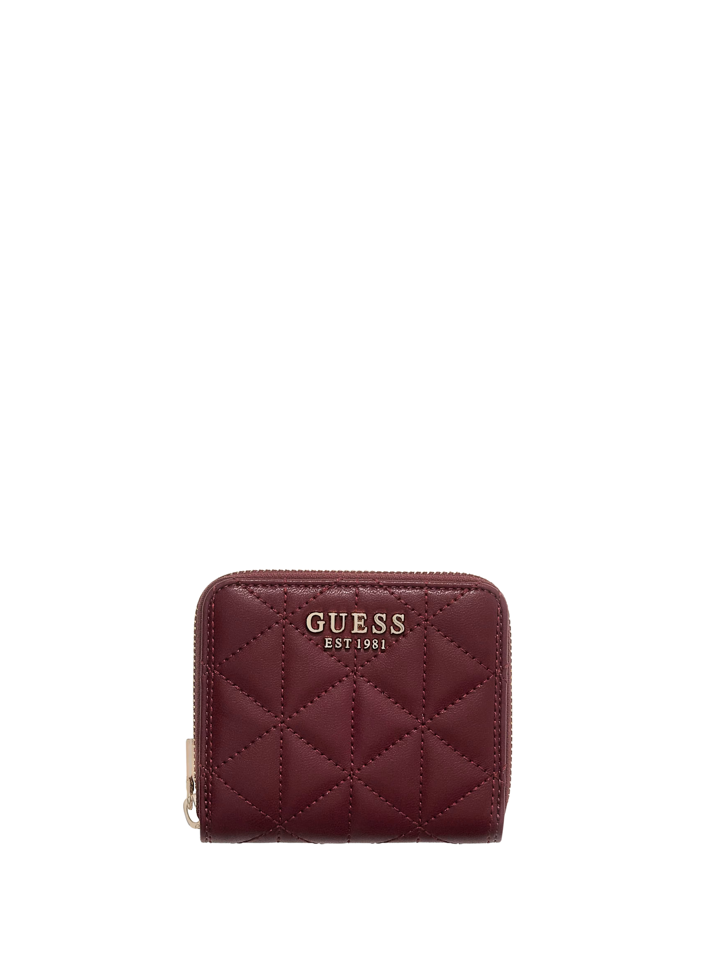Quilted Faux Leather Wallet GUESS Red