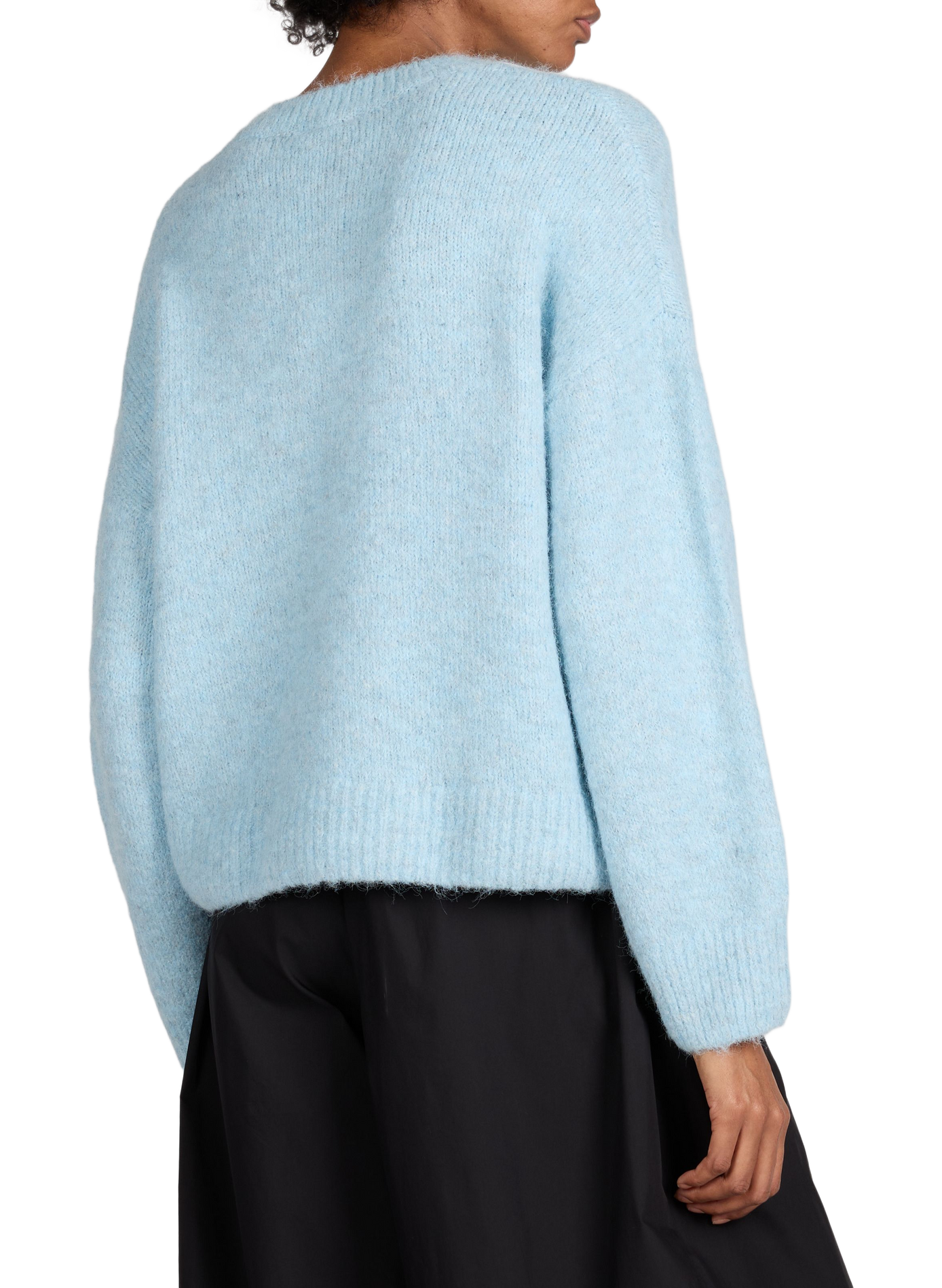 Oversized wool blend sweater OBJECT Blue