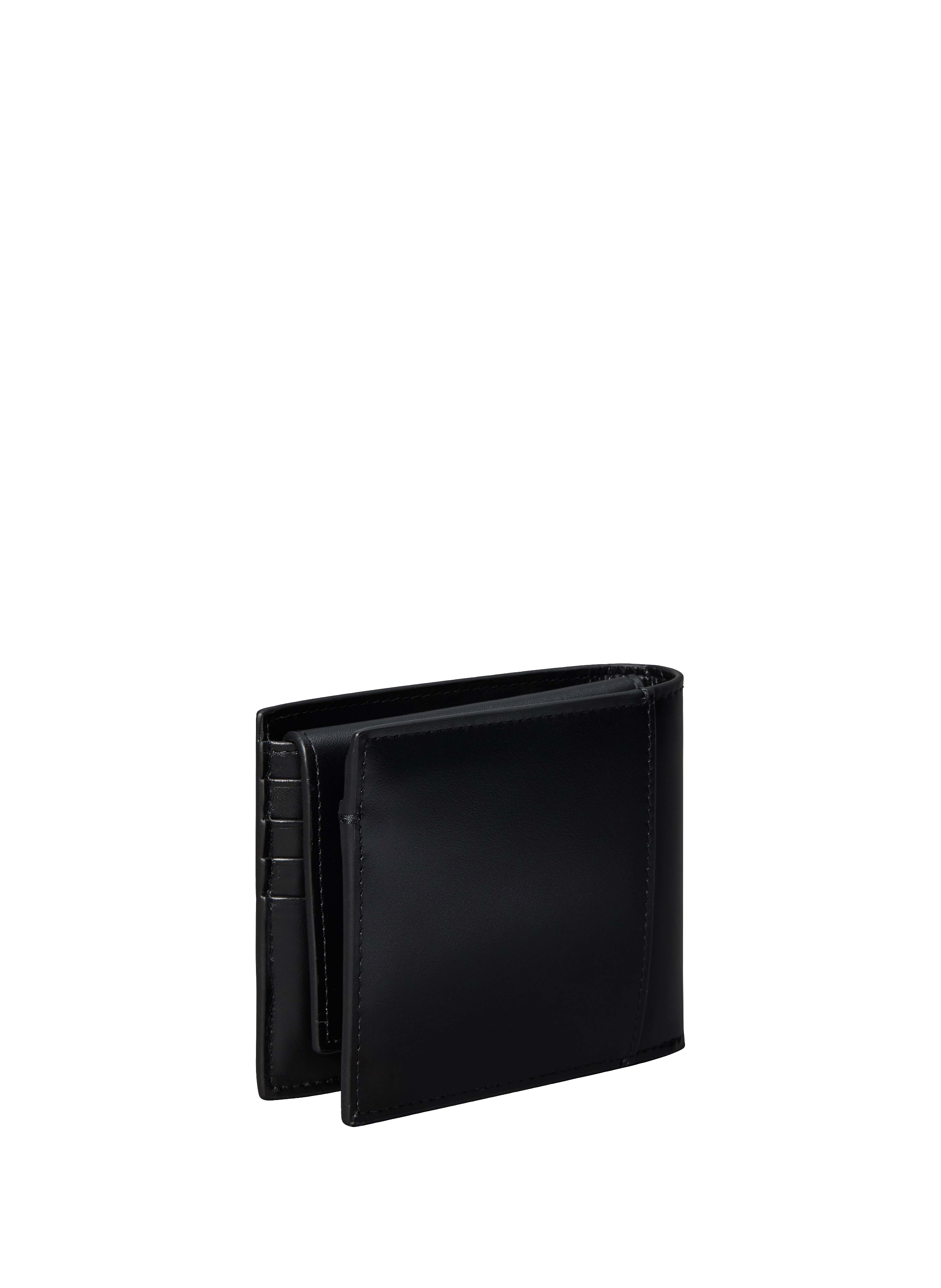 Portefeuille en cuir de vachette CALVIN KLEIN Noir