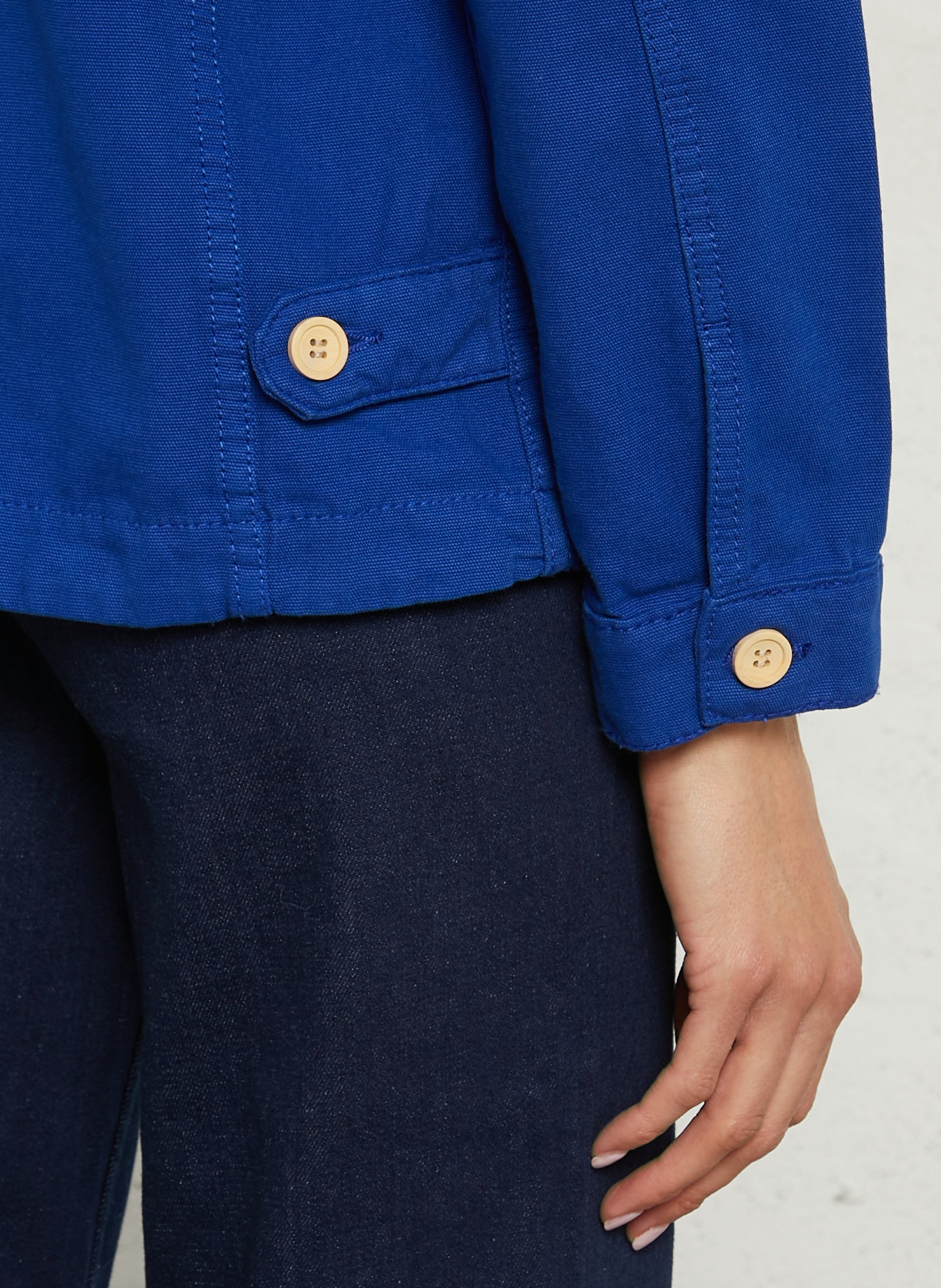 Veste pêcheur droite en coton ARMOR-LUX Bleu