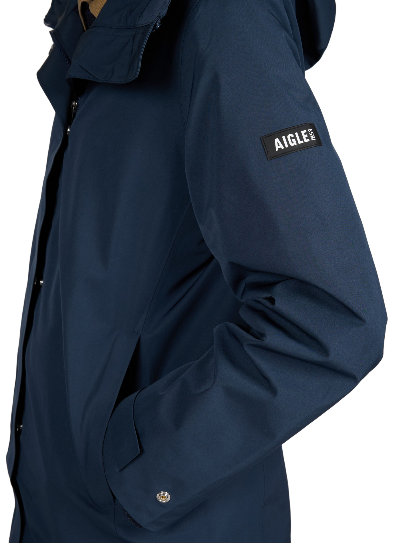 Hooded waterproof jacket AIGLE Blue