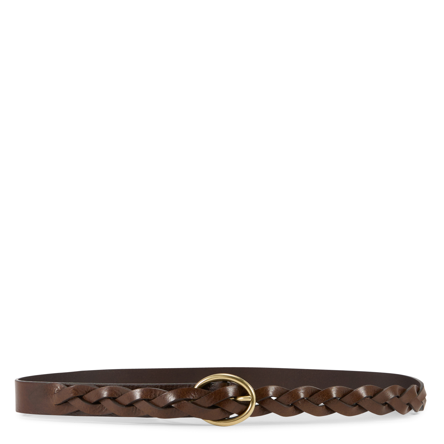 Ceinture tressée par boucle unie erika MAISON 123 Marron