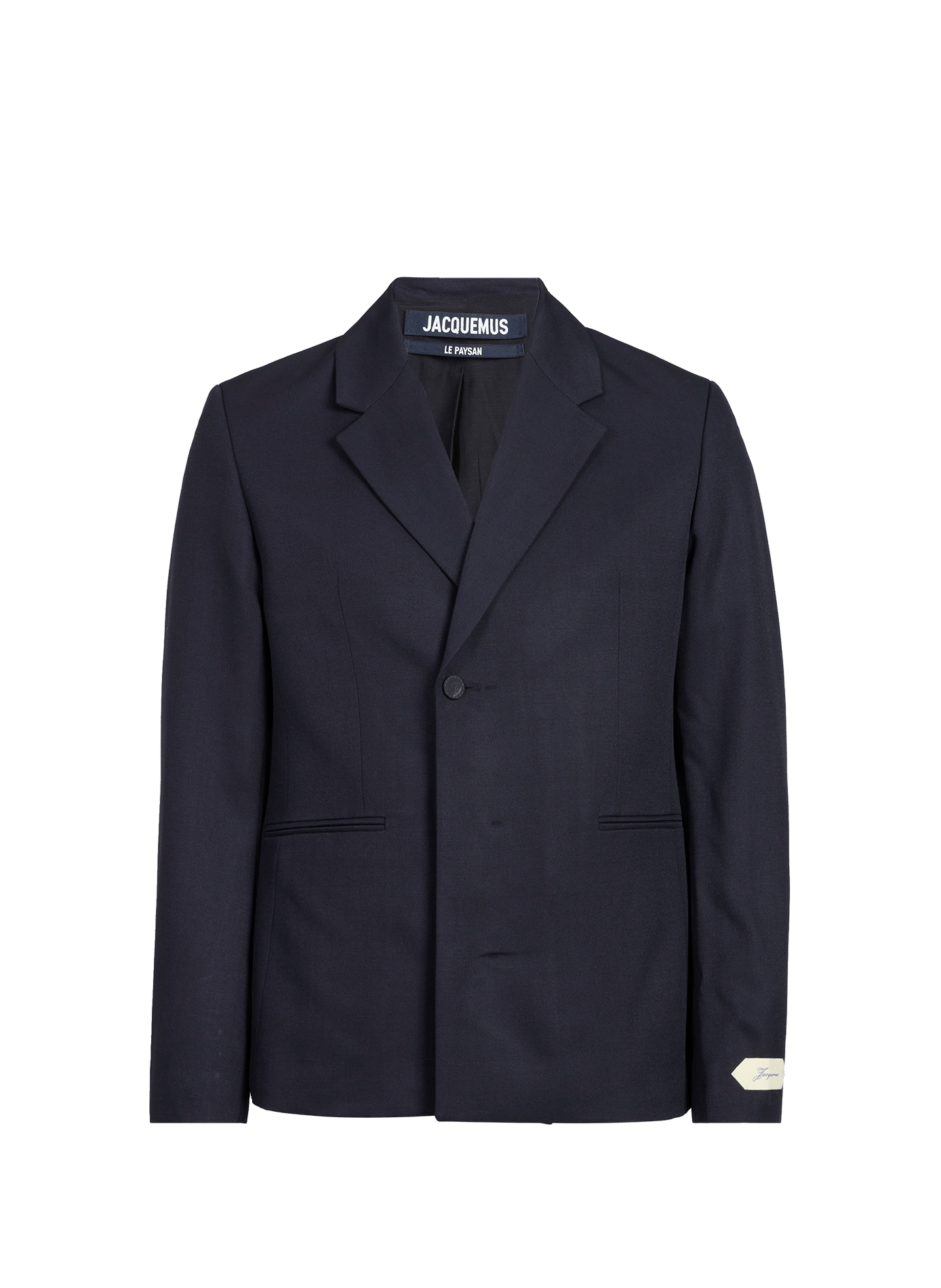 The Melo jacket with a tailored collar JACQUEMUS Blue