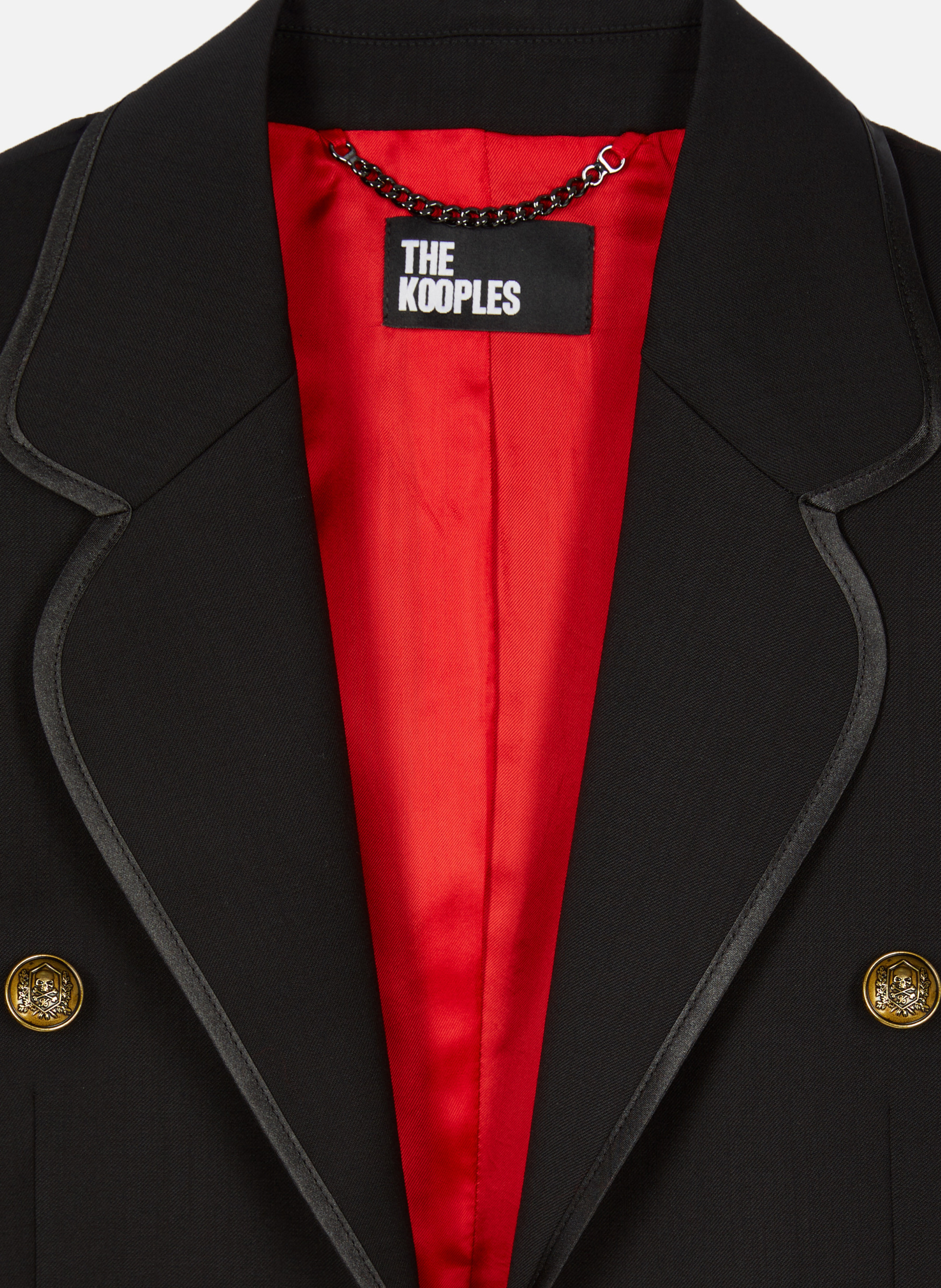 Veste courte en laine mélangée THE KOOPLES Noir