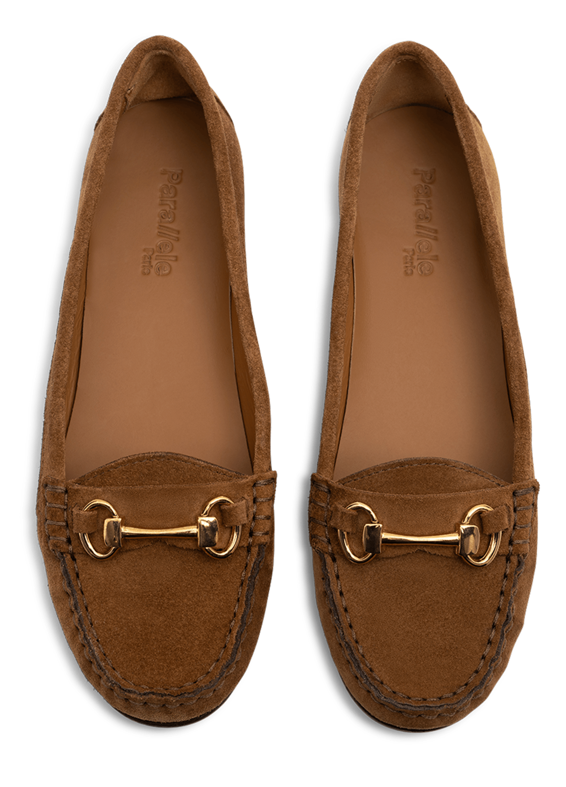 Mocassins guia en veau velours PARALLELE Marron