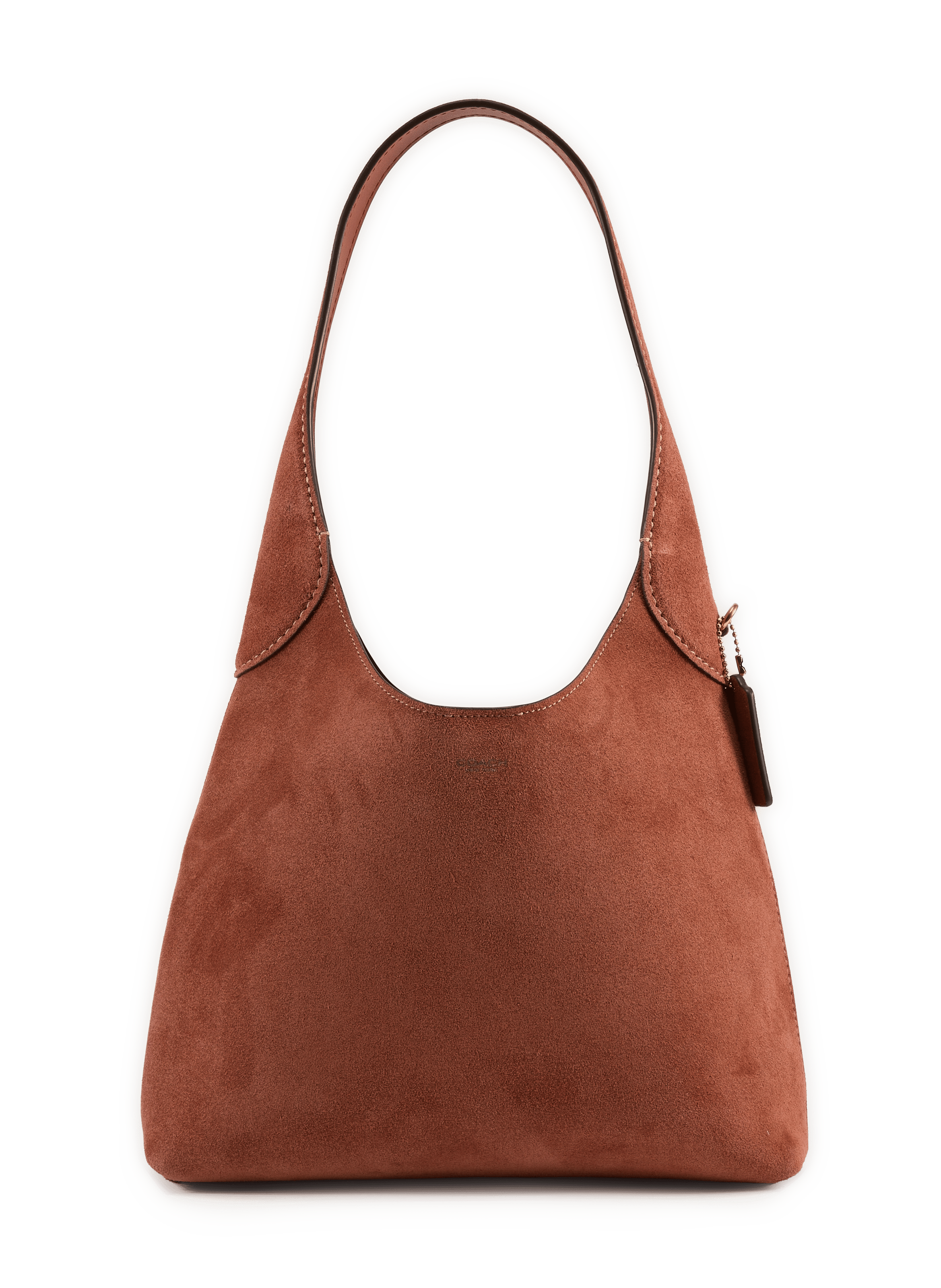 Leather shoulder bag COACH Brown