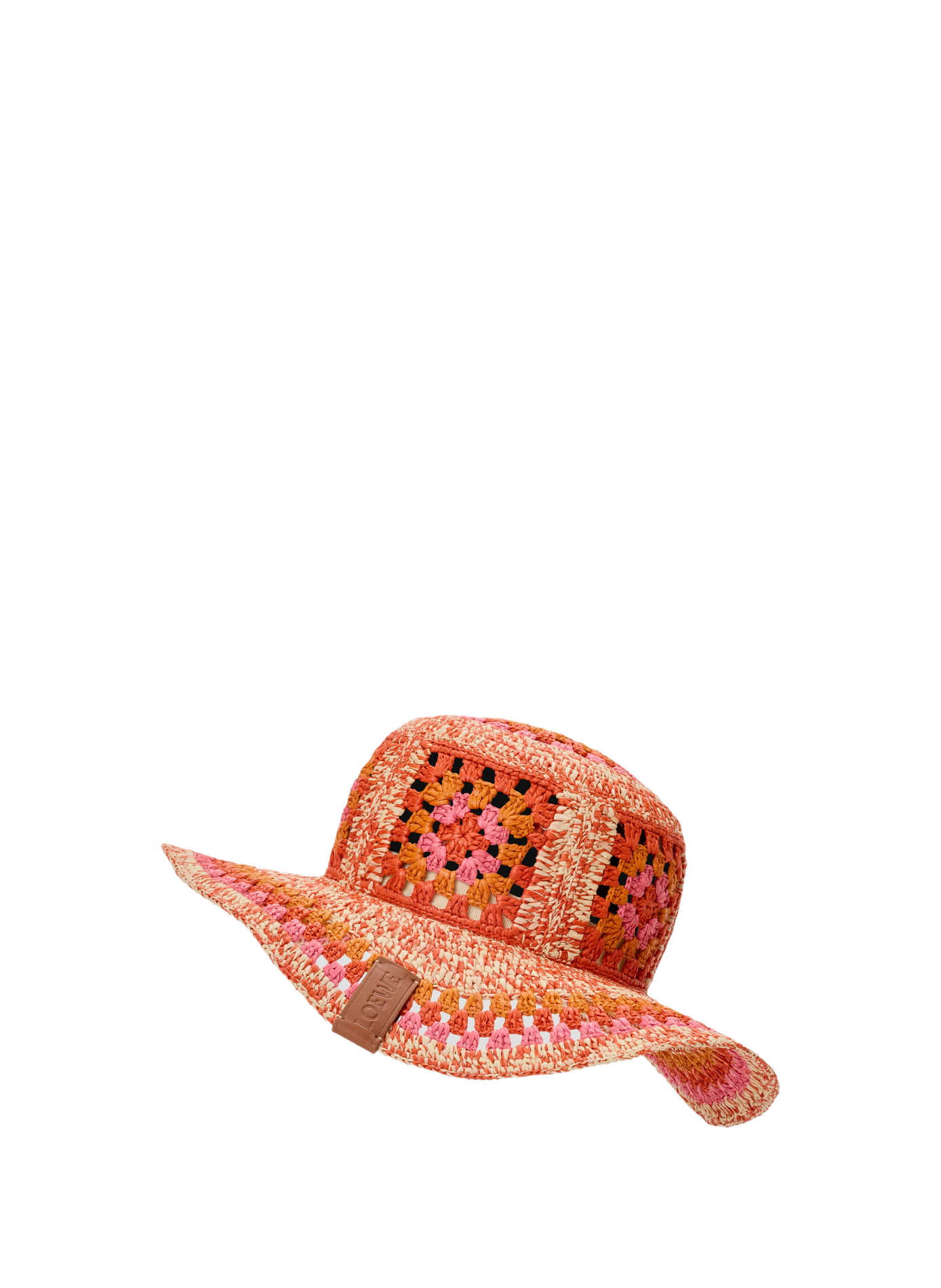 Chapeau Fisherman en raphia LOEWE Orange