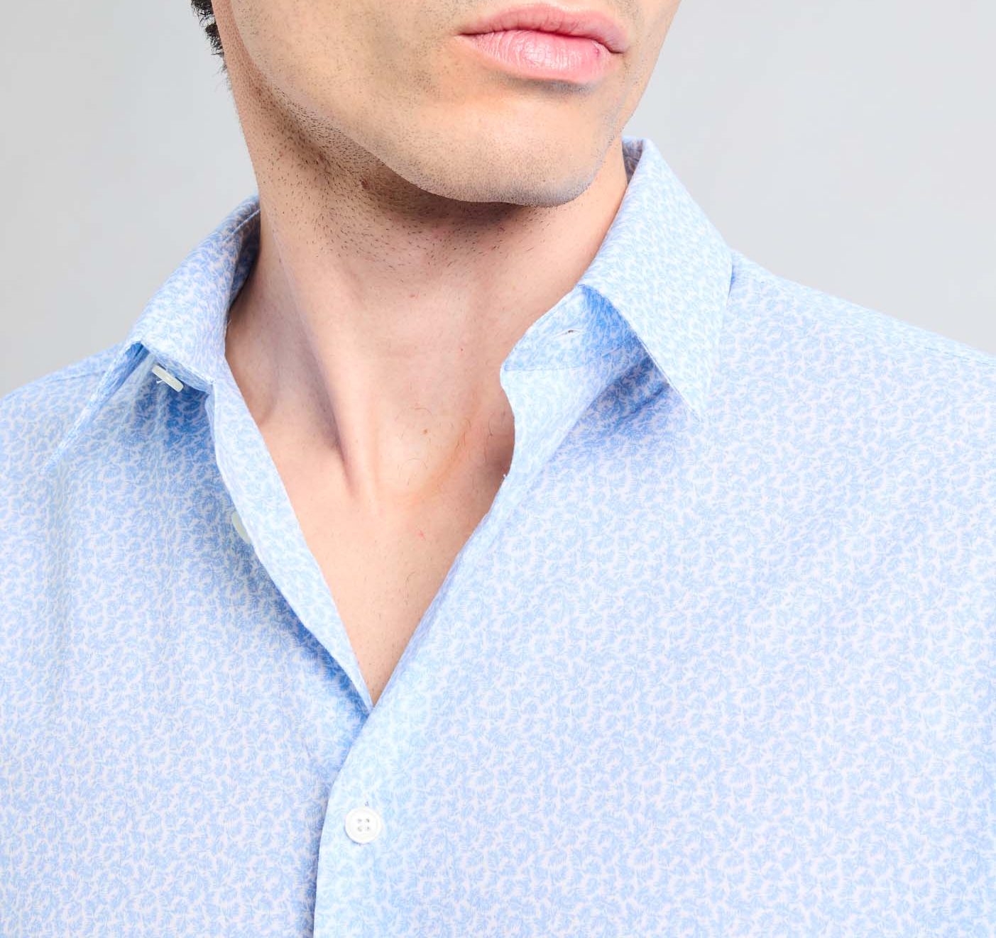 Floral-print shirt AU PRINTEMPS PARIS Blue