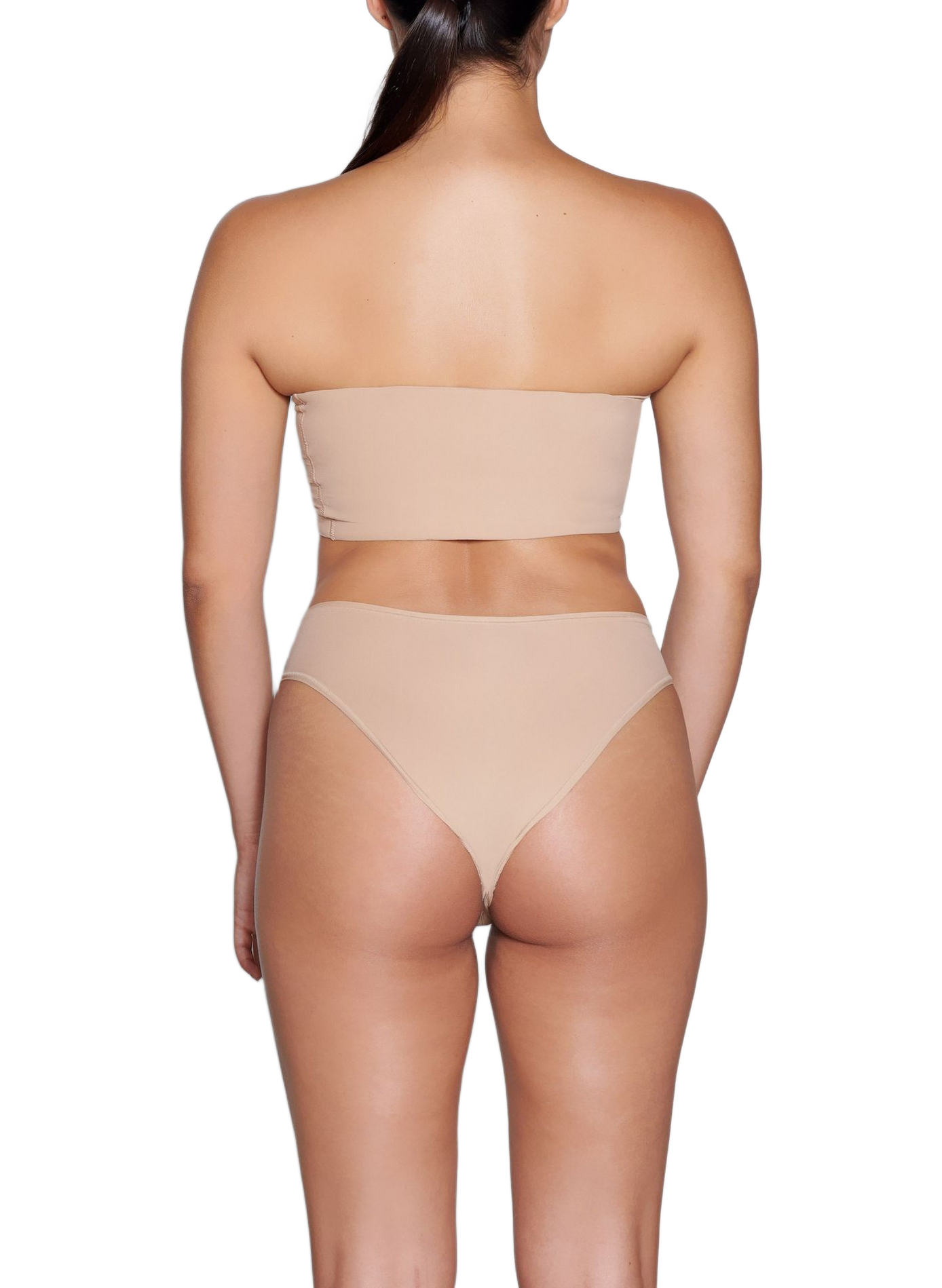 Seamless Mid-Rise Solid Culottes SKIMS Beige