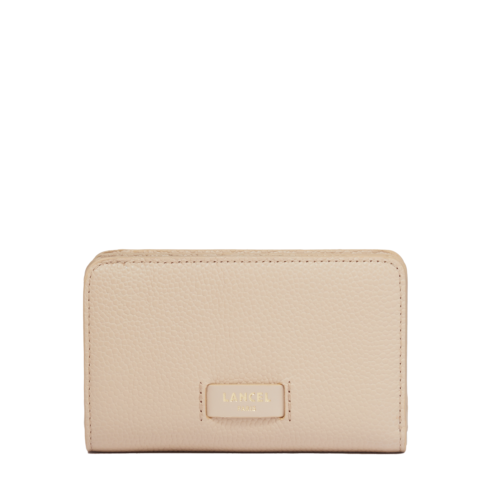 Compact rectangular wallet ninon by lancel in leather LANCEL Beige