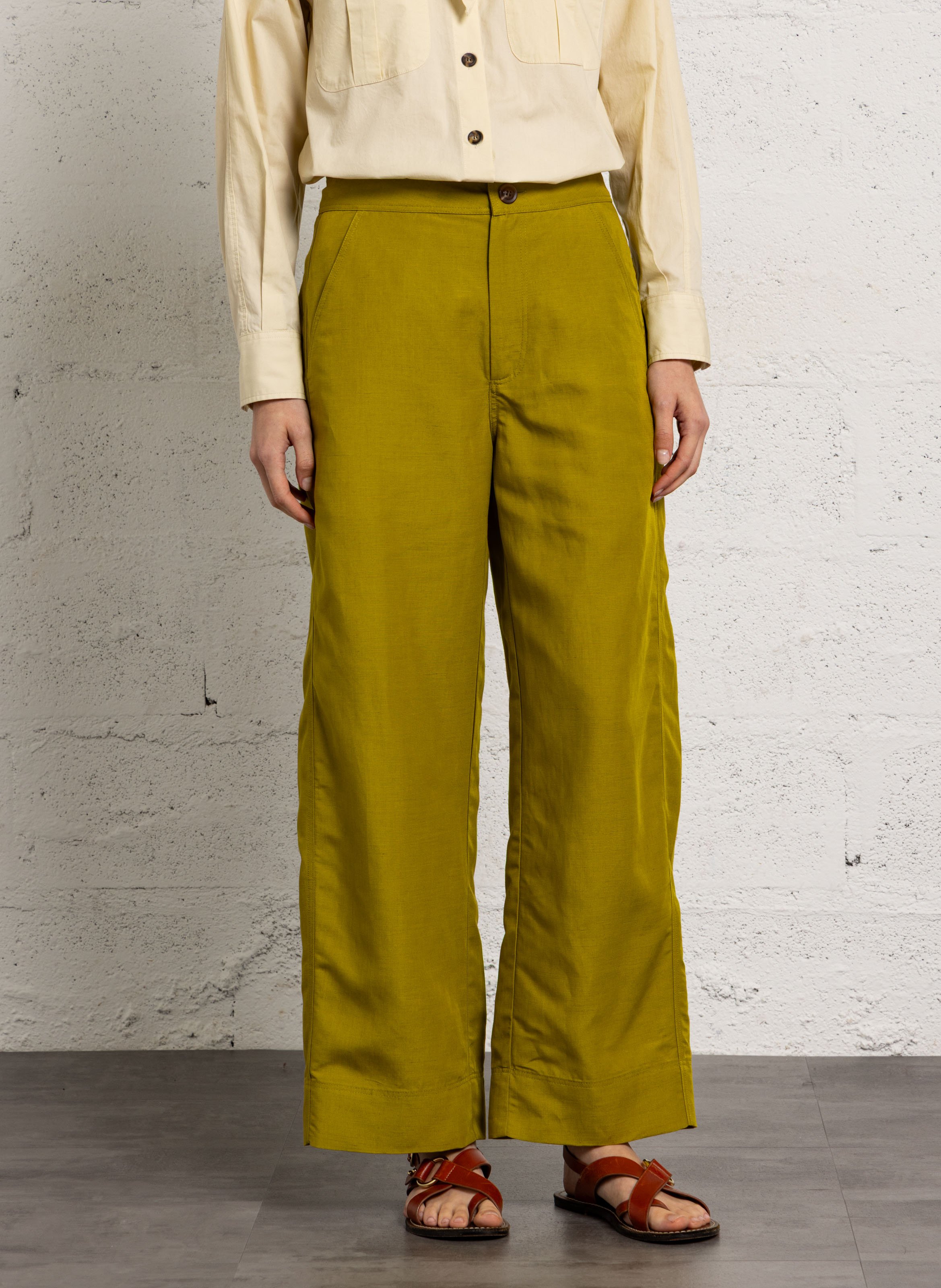 Pantalon large dario SOEUR Vert