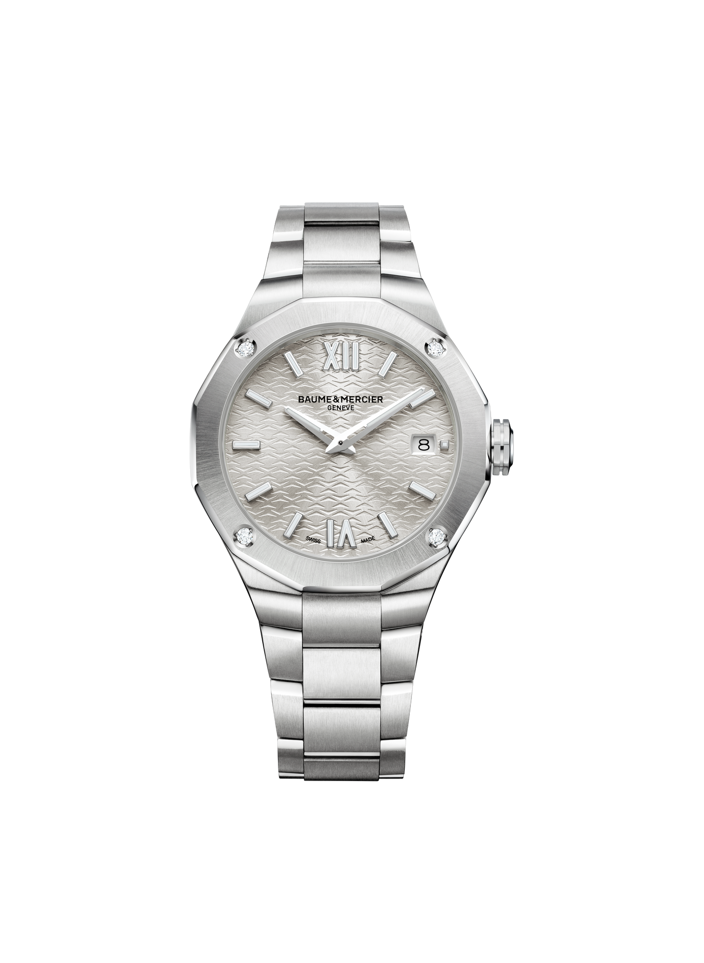 Montre quartz Riviera en acier inoxydable BAUME & MERCIER Argent