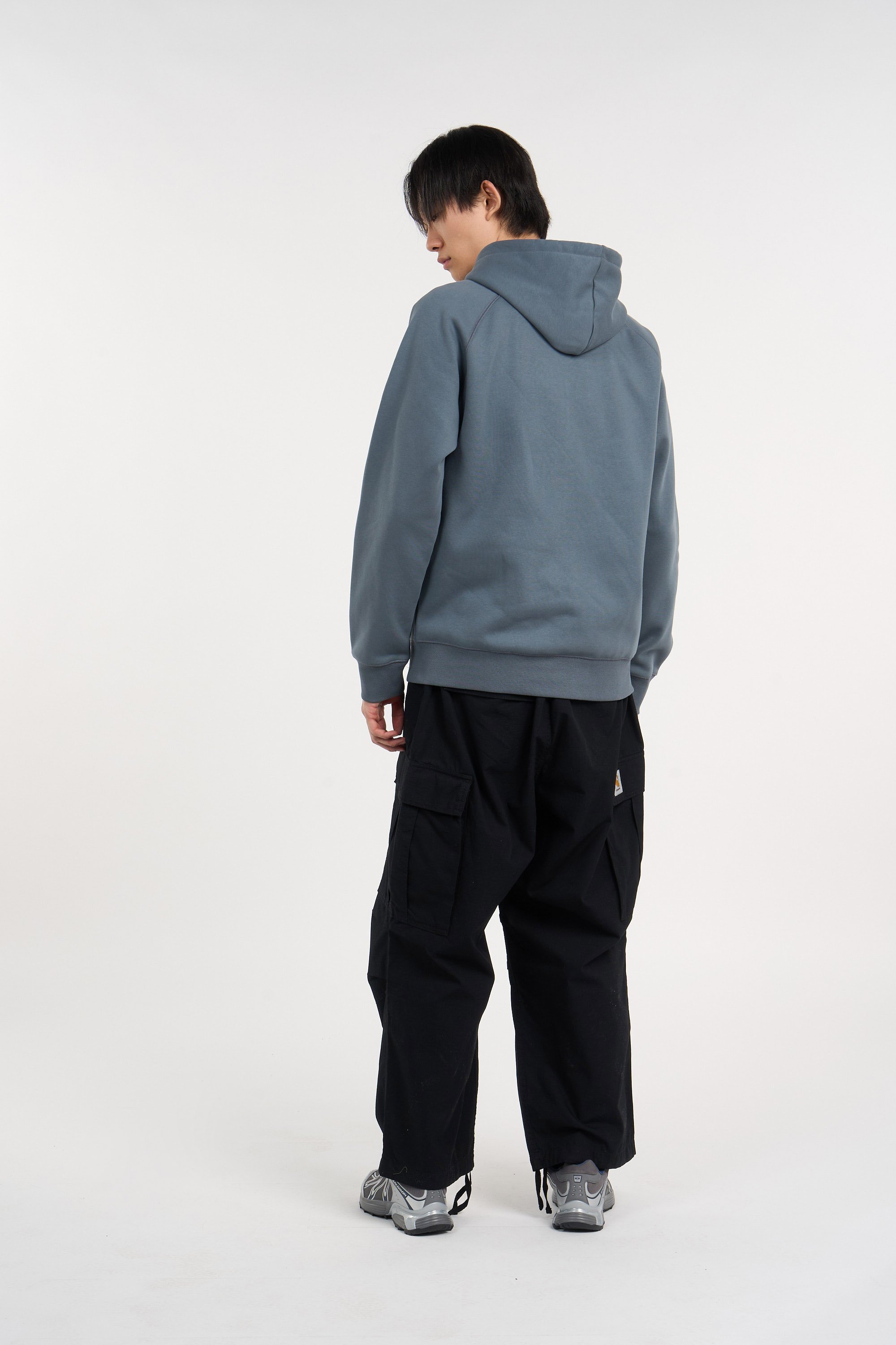 Hoodie zippé hooded chase CARHARTT WIP Bleu