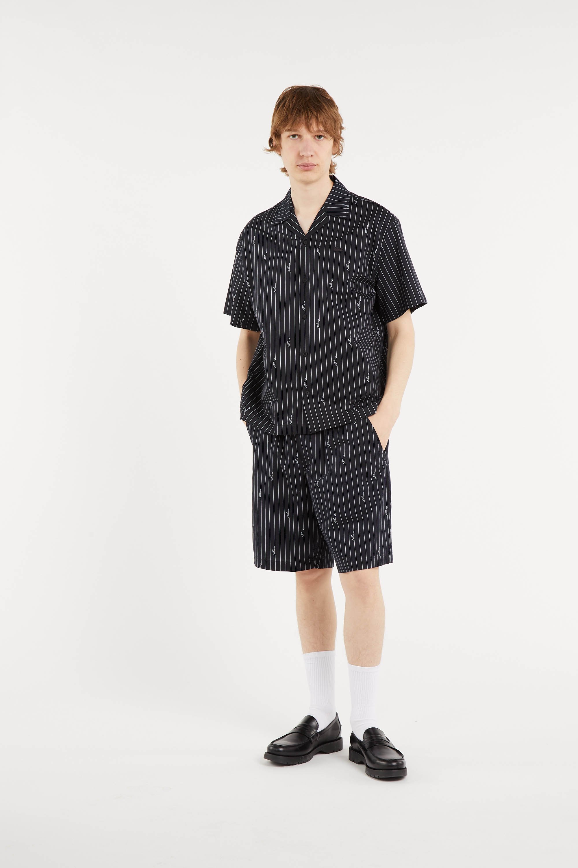 Chemise chemise casual manches co LACOSTE Bleu