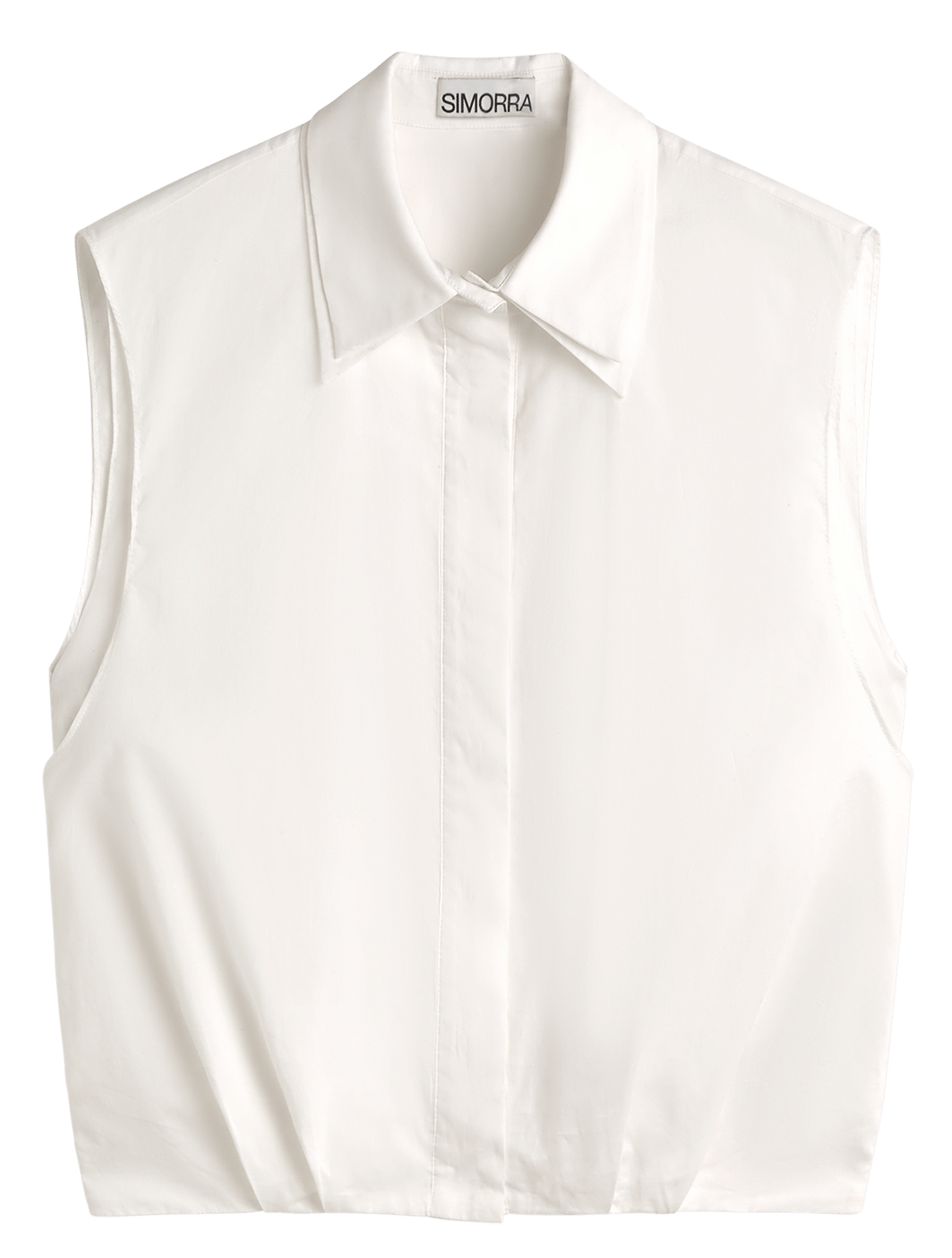 Chemise droite col classique en coton candys SIMORRA Blanc