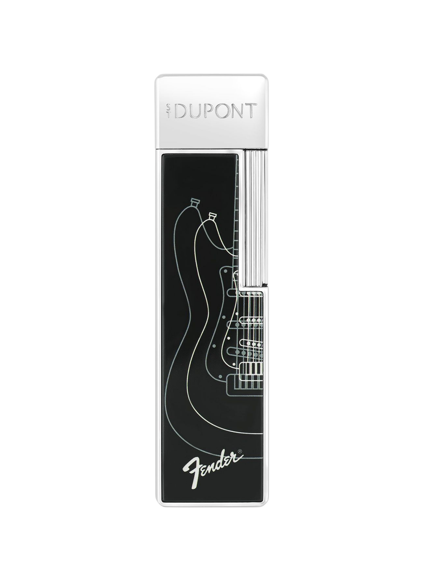 Lacquered Twiggy Fender Lighter S.T. DUPONT Black