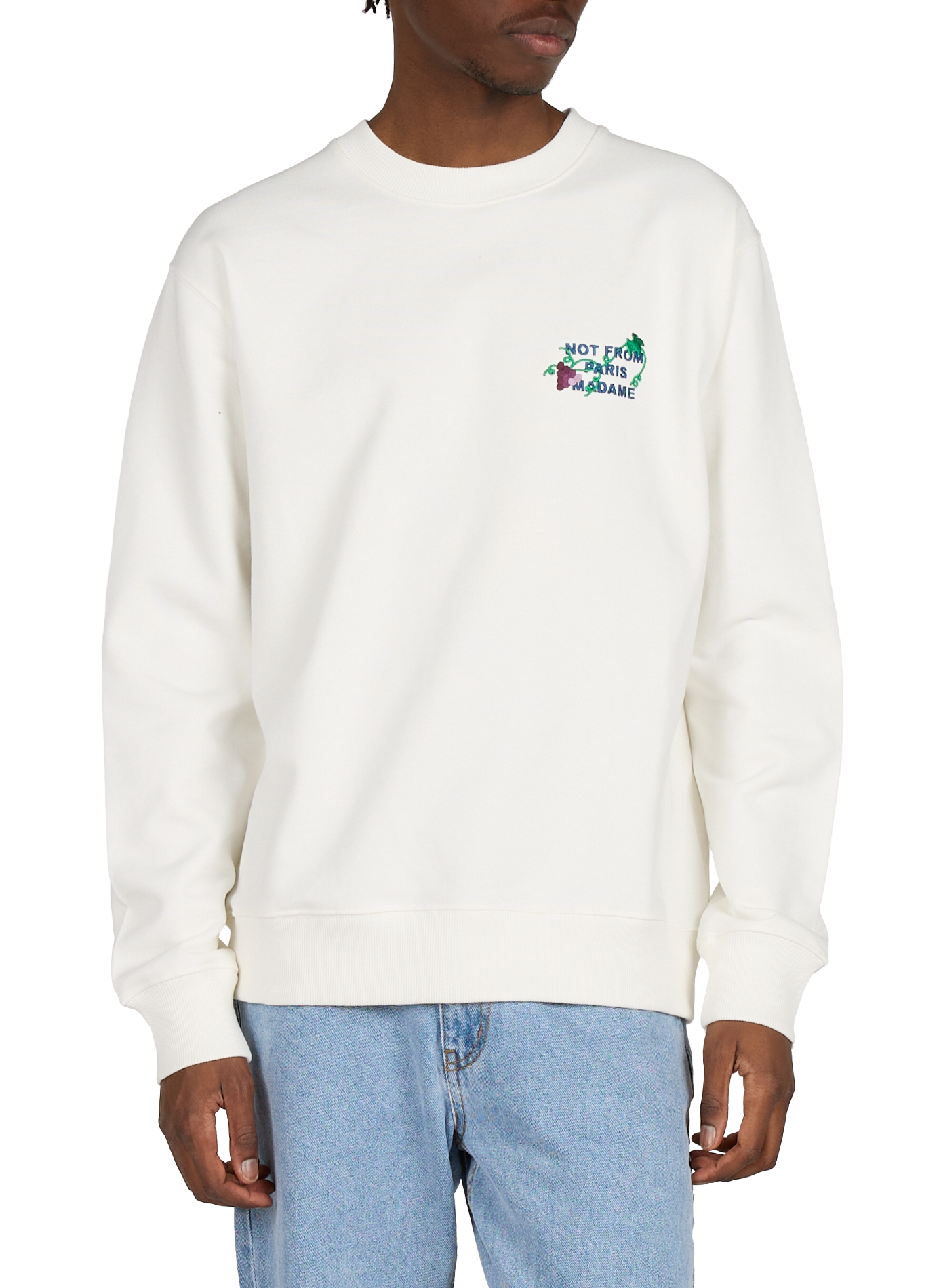 Cotton sweatshirt DROLE DE MONSIEUR White