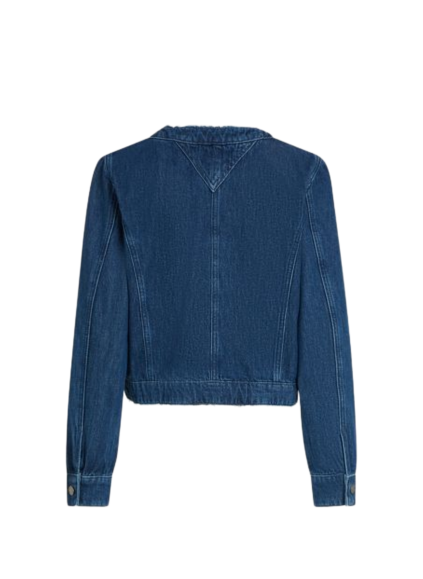 Chaqueta de cuello redondo de denim KARL LAGERFELD Azul
