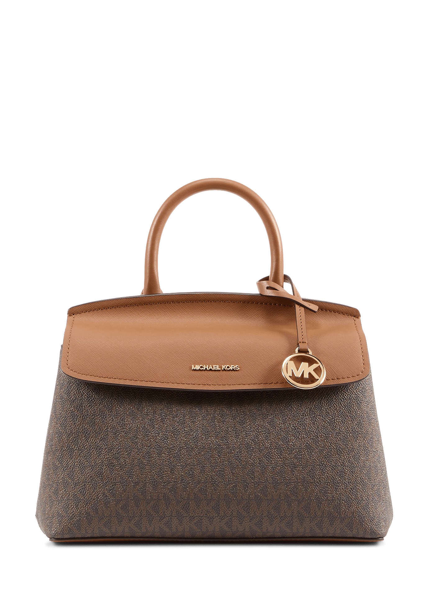 Textured Landry logo print handbag MICHAEL KORS Brown