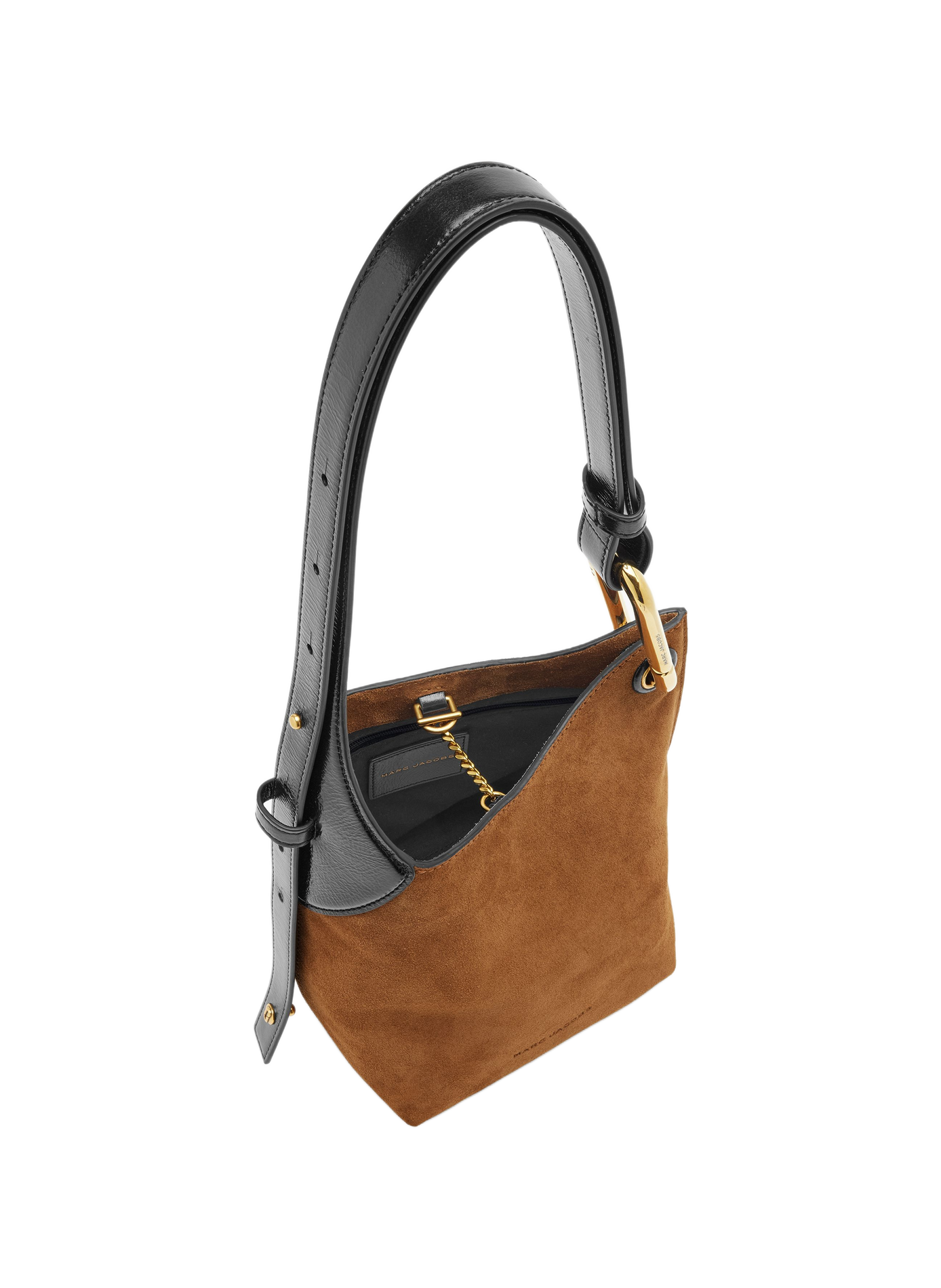 The Scene Small Bucket shoulder bag in suede leather MARC JACOBS Brown
