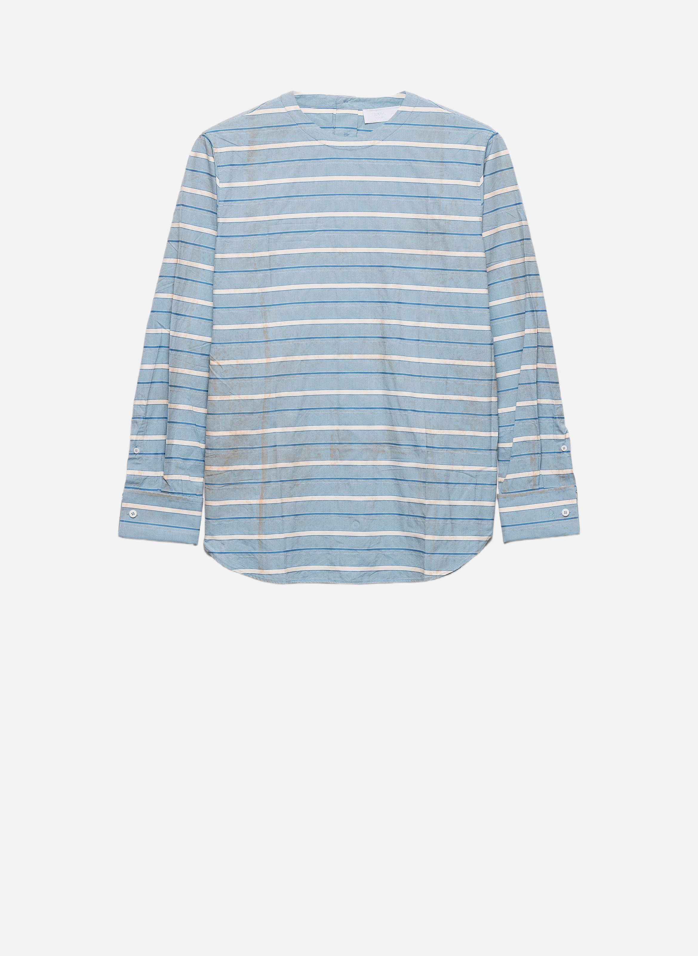 Chemise en coton PRADA Bleu