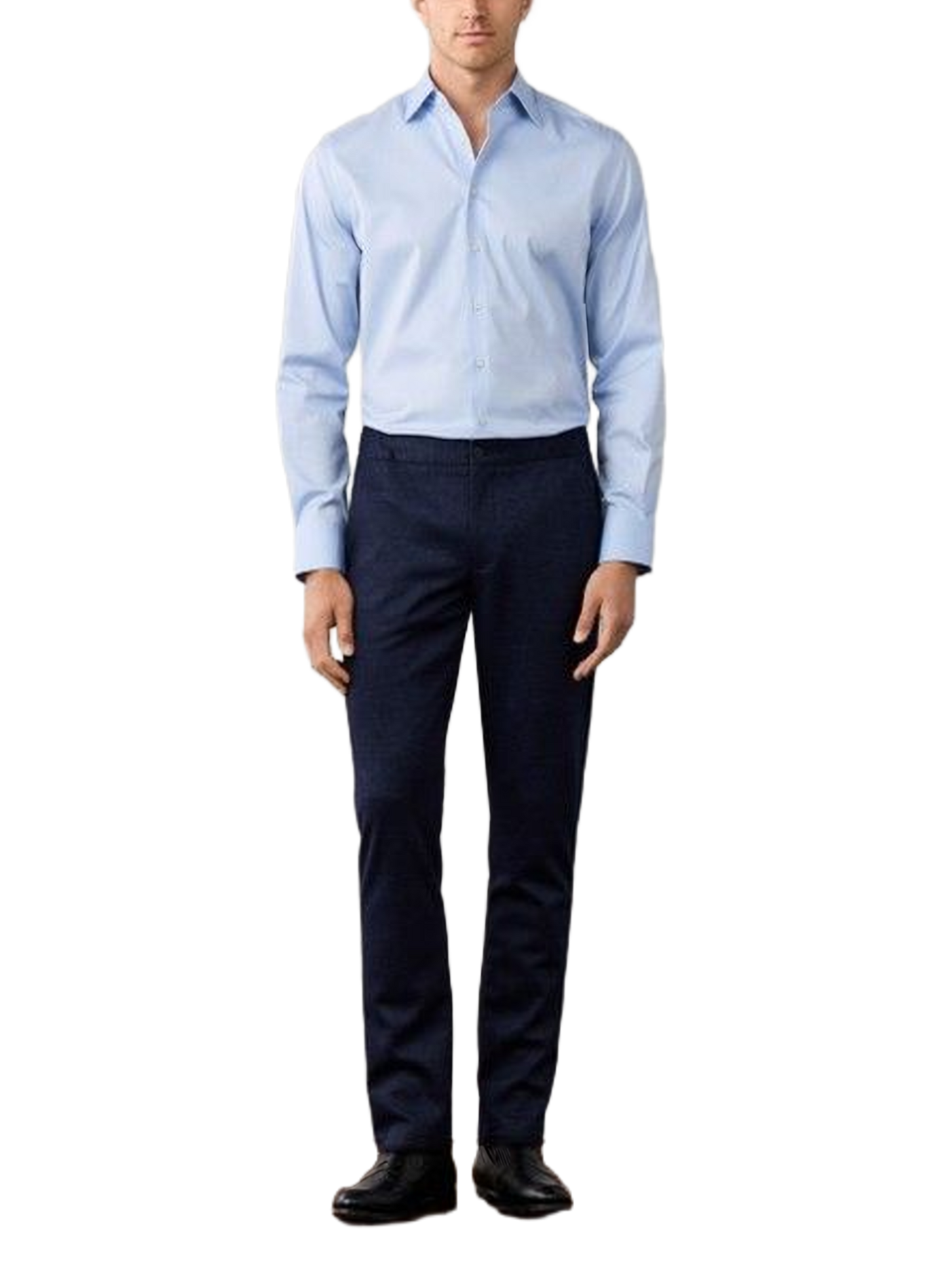 Pantalon droit à carreaux HACKETT Bleu