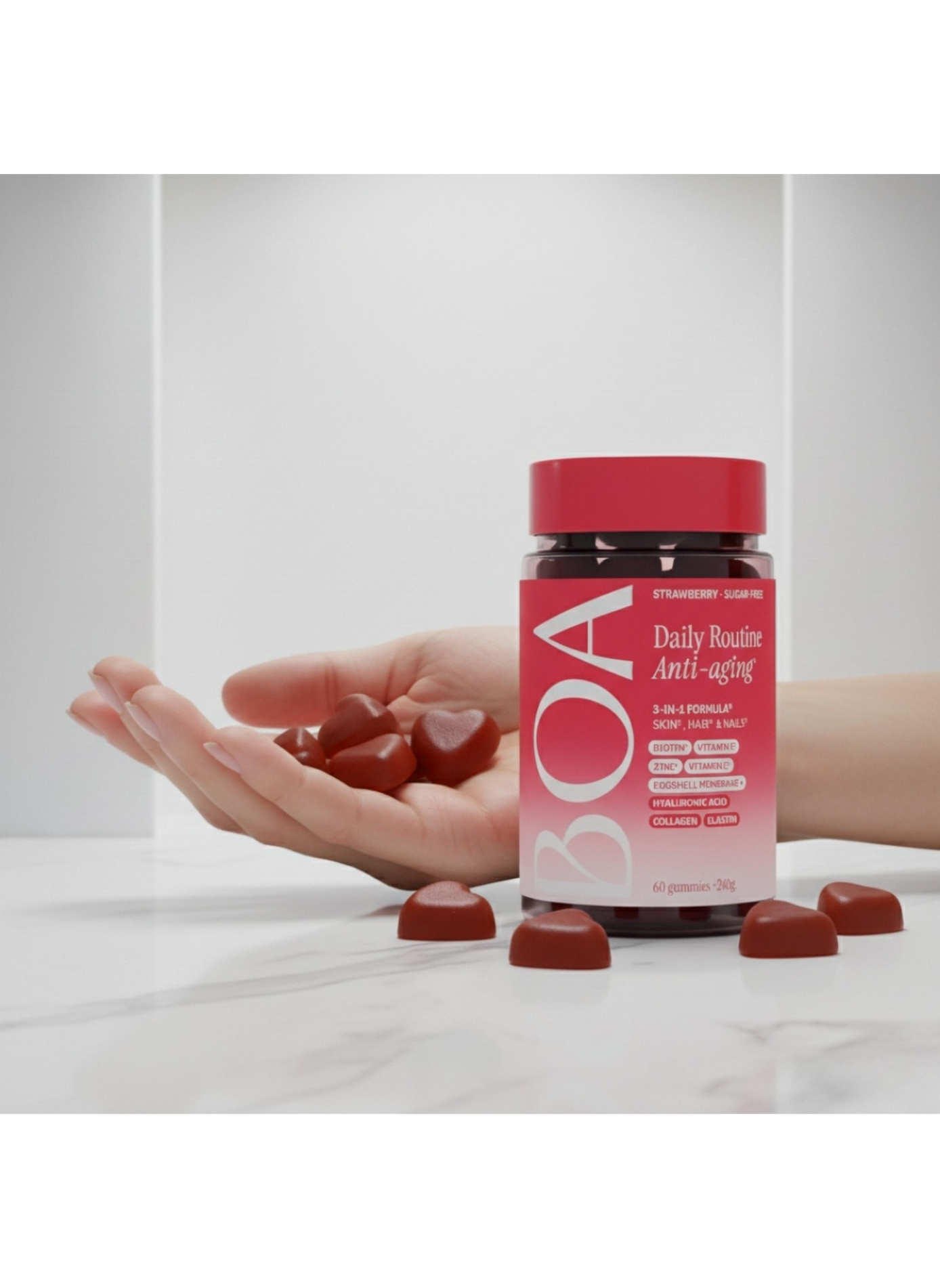 Tägliche Routine Gummies Anti-Aging Haut Haare Nägel BOA BEAUTY No color