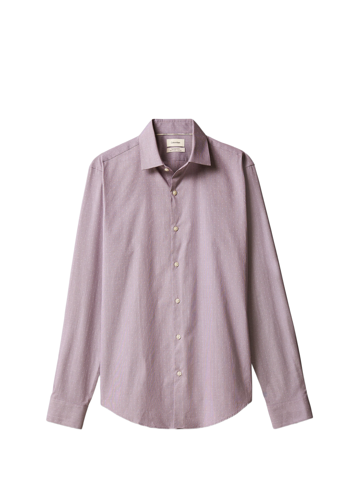 Slim fit shirt in mixed cotton blend CALVIN KLEIN Green