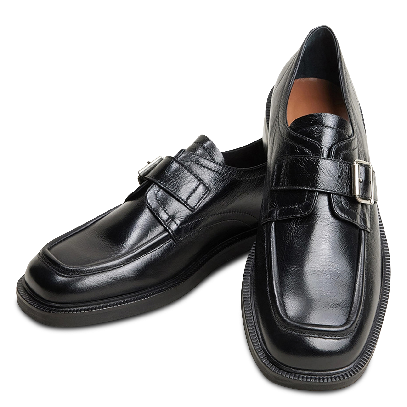 Mocassins en cuir verni damelia JONAK Noir