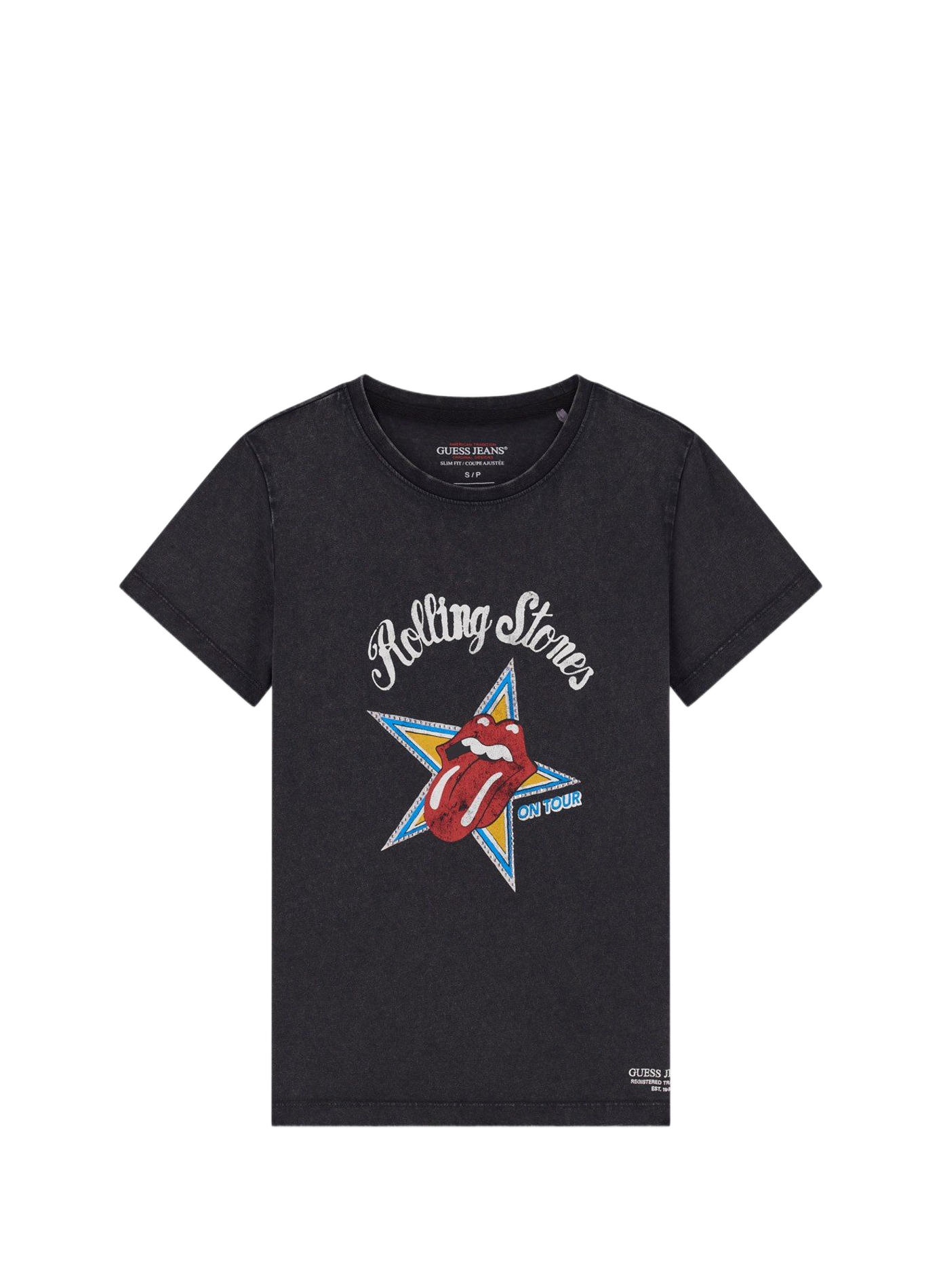 Printed cotton-blend T-Shirt GUESS Black