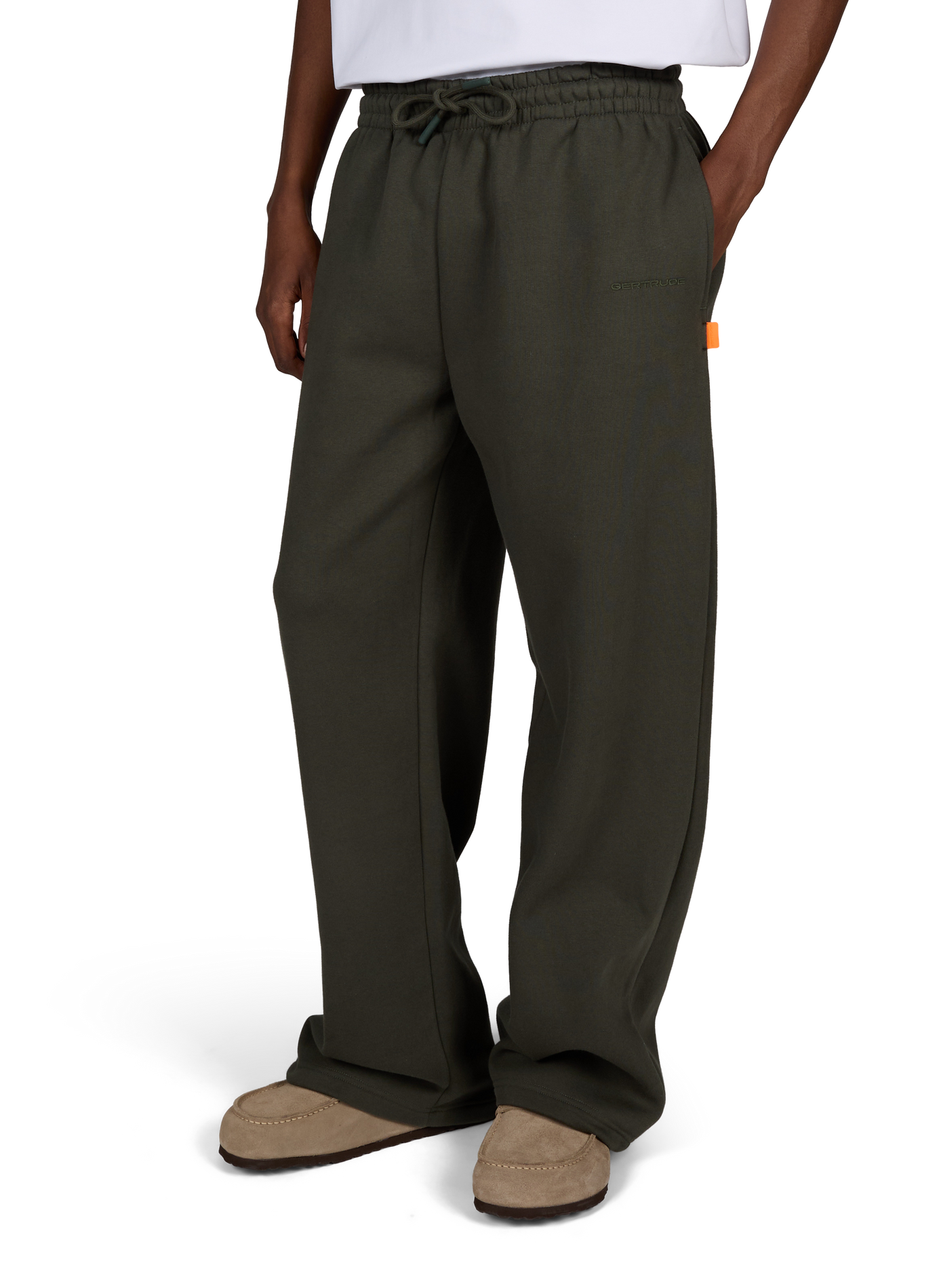 Plain oversized joggers GERTRUDE Green