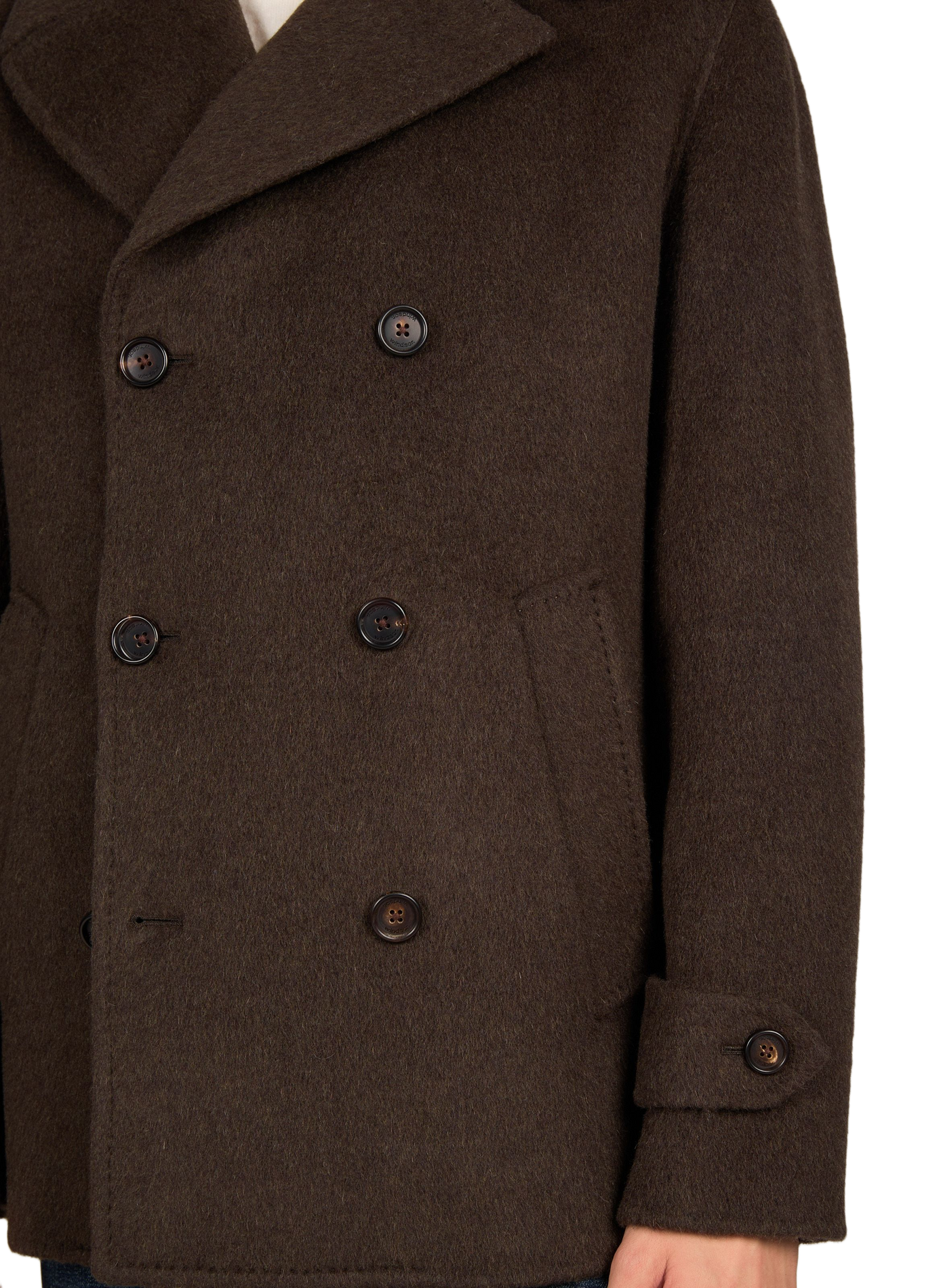 Wool coat with tailored collar WINDSOR Green