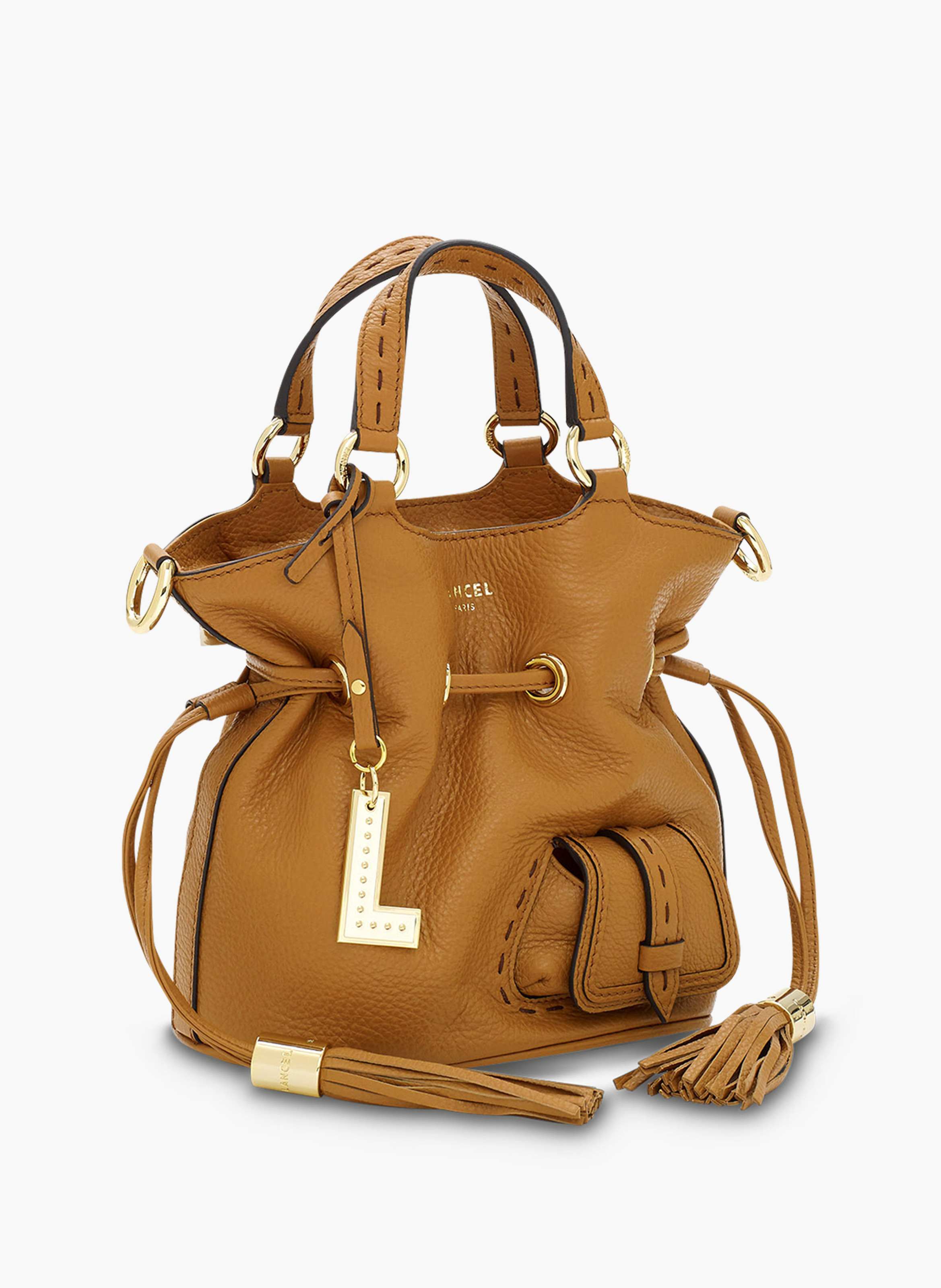 Sac seau s premier flirt de lancel en cuir LANCEL Marron