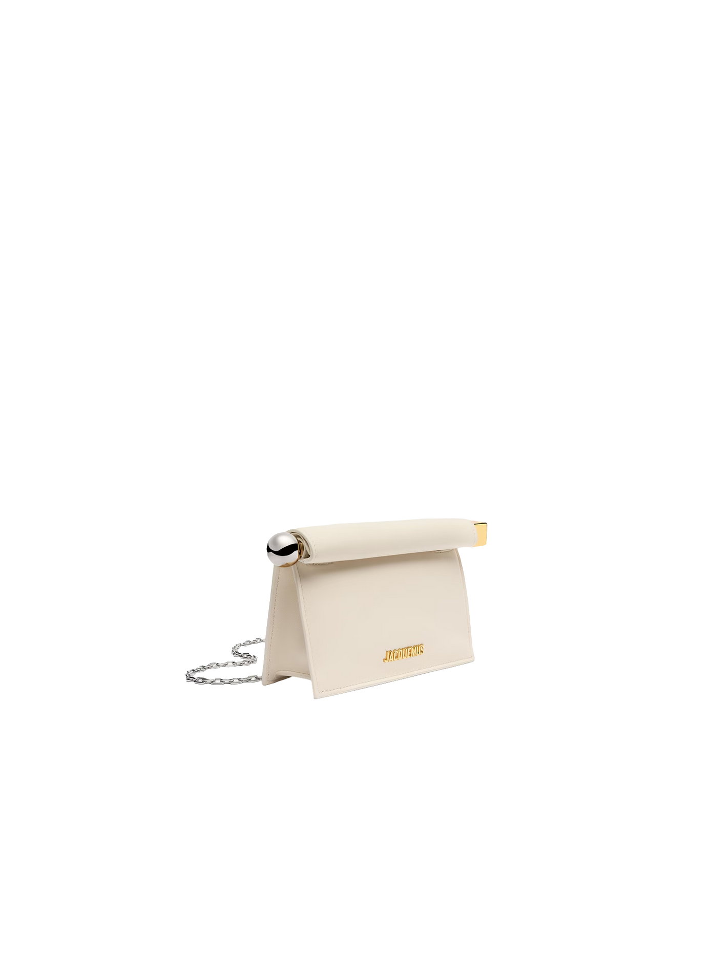 La petite pochette Rond Carré de piel de cordero JACQUEMUS Blanco