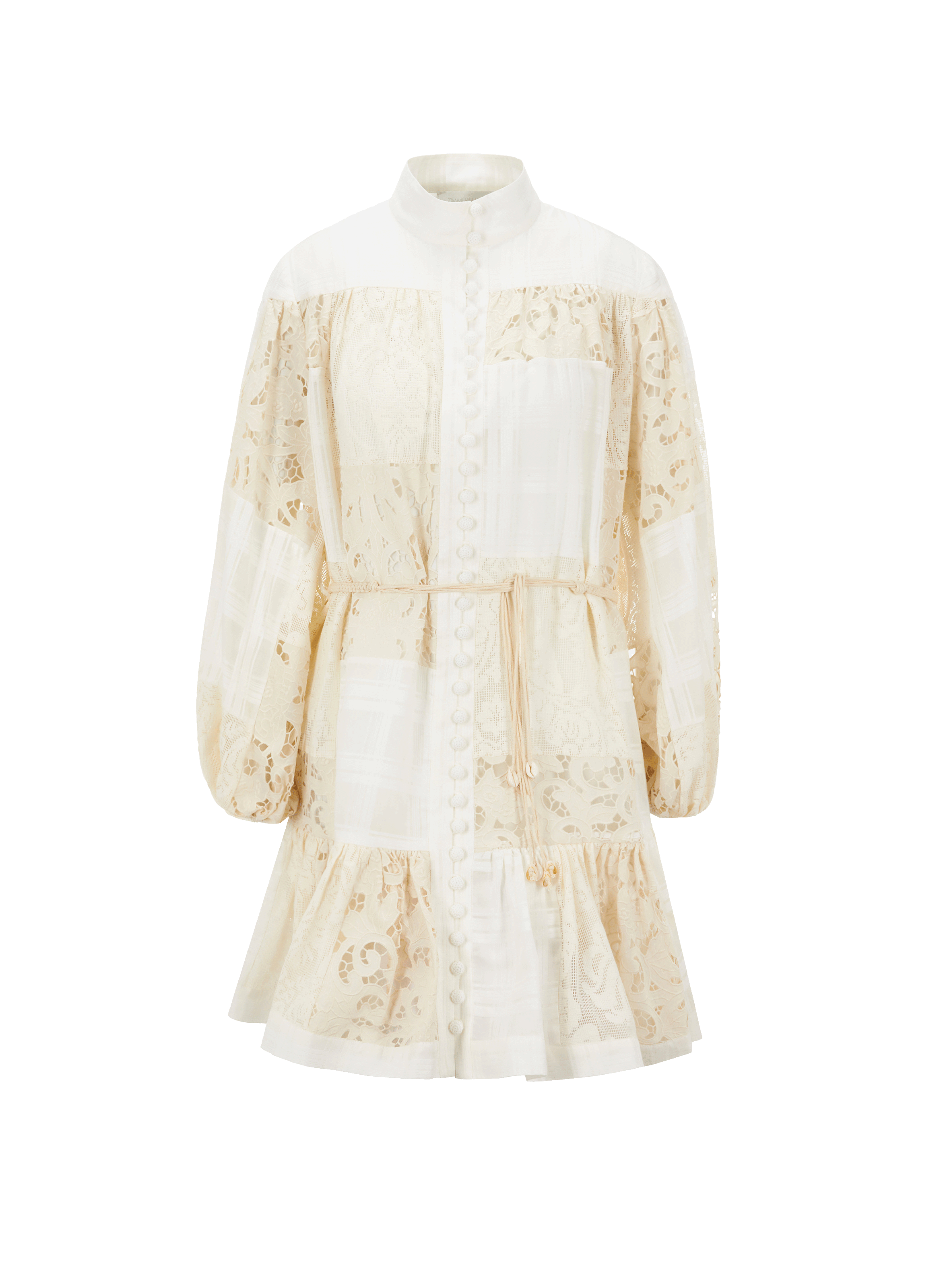 Robe Andie en coton et guipure
