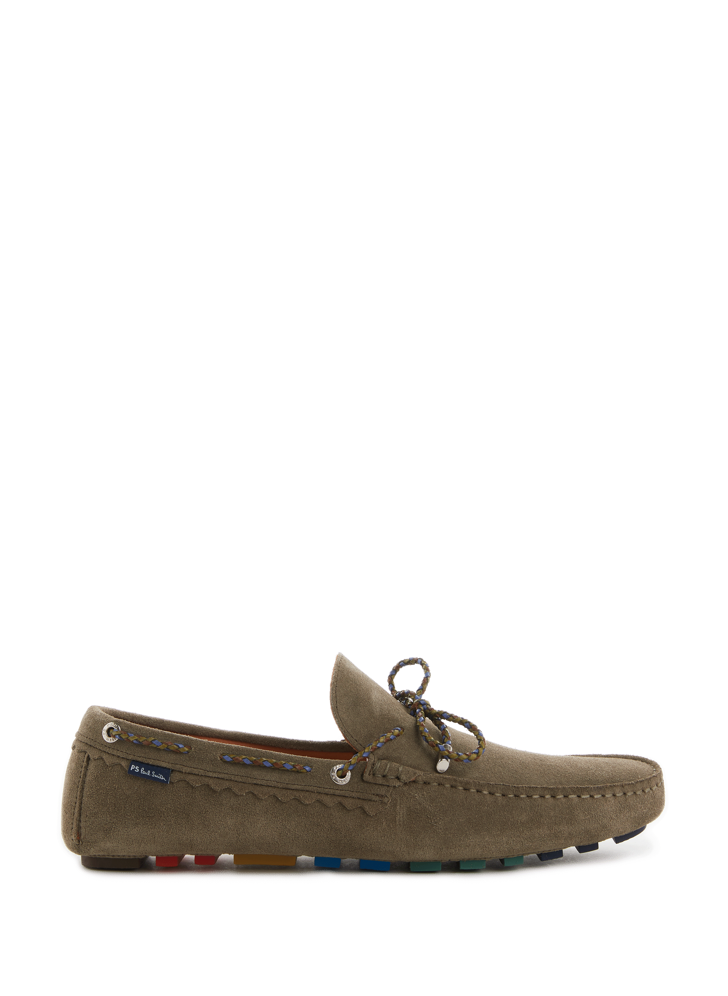 PAUL SMITH Suede boat shoes Multicolour