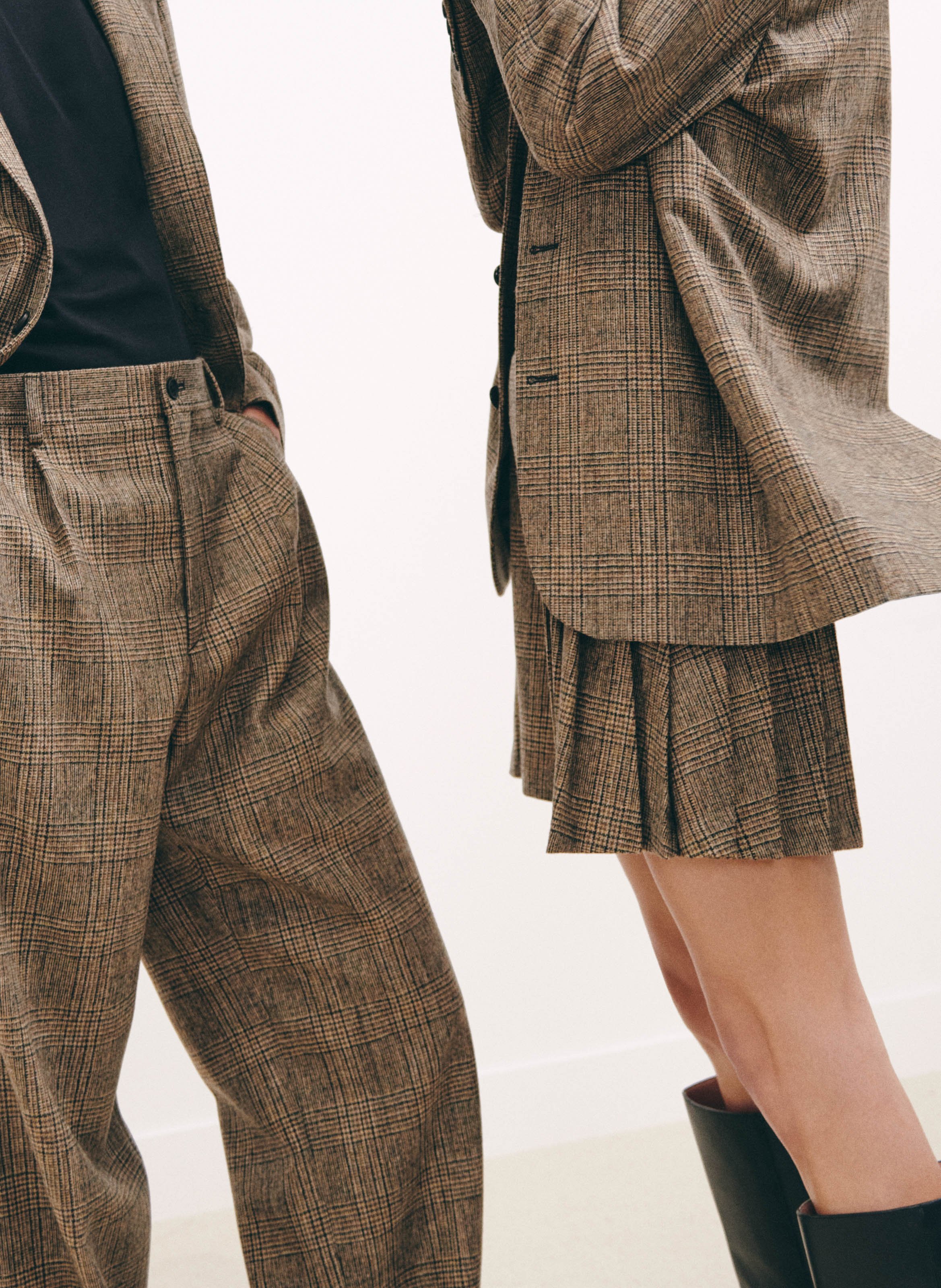 Jupe à motif en laine SAISON 1865 Multicolore