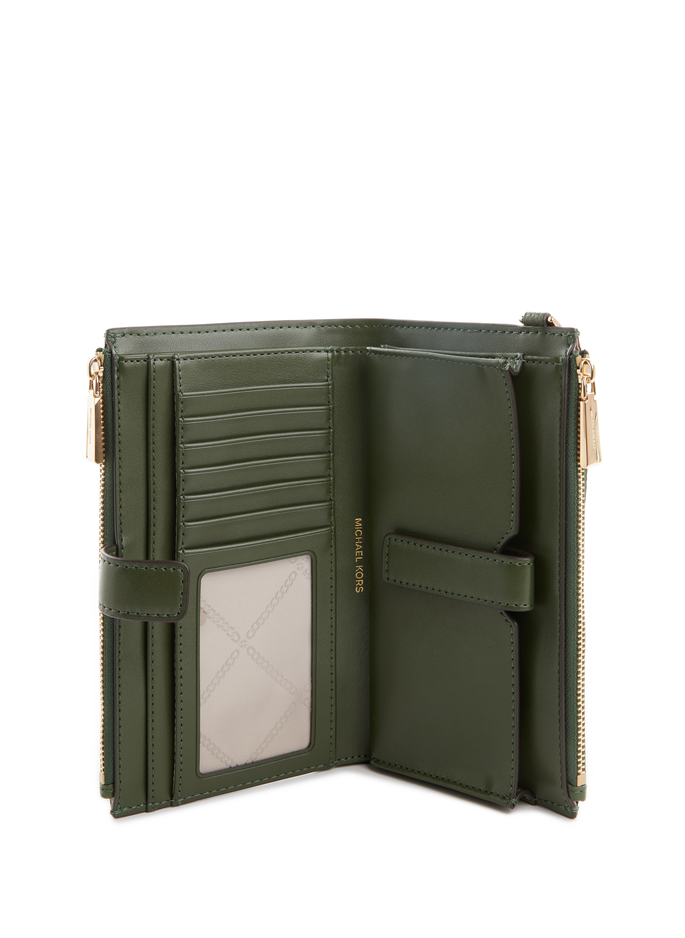 Portefeuille en cuir grainé