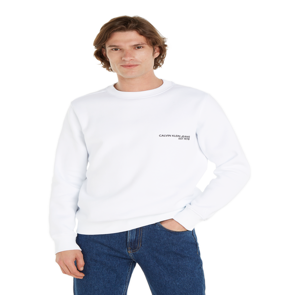 Calvin Klein Cotton Sweatshirt In White